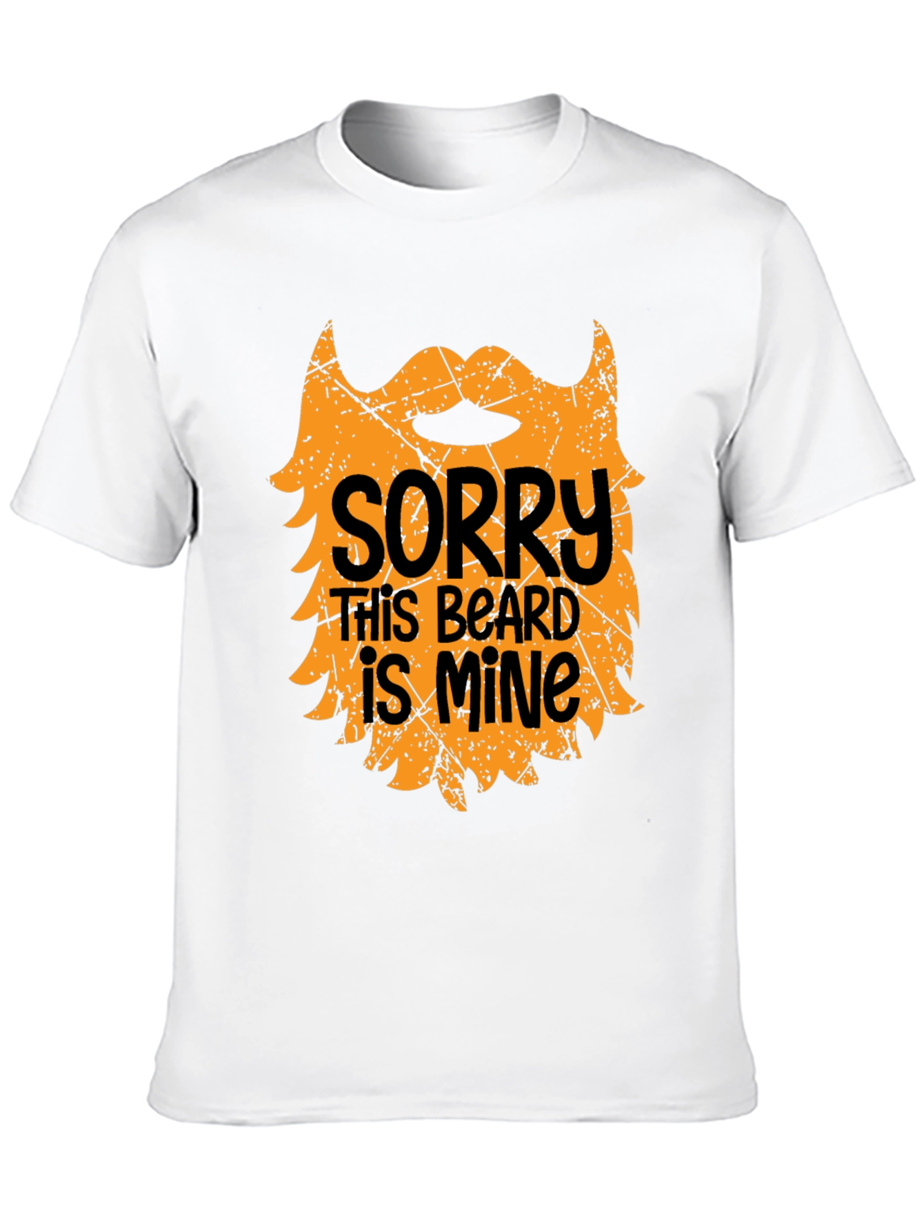 Black Sorry This Beard is Mine Black Graphic Tee view 10
