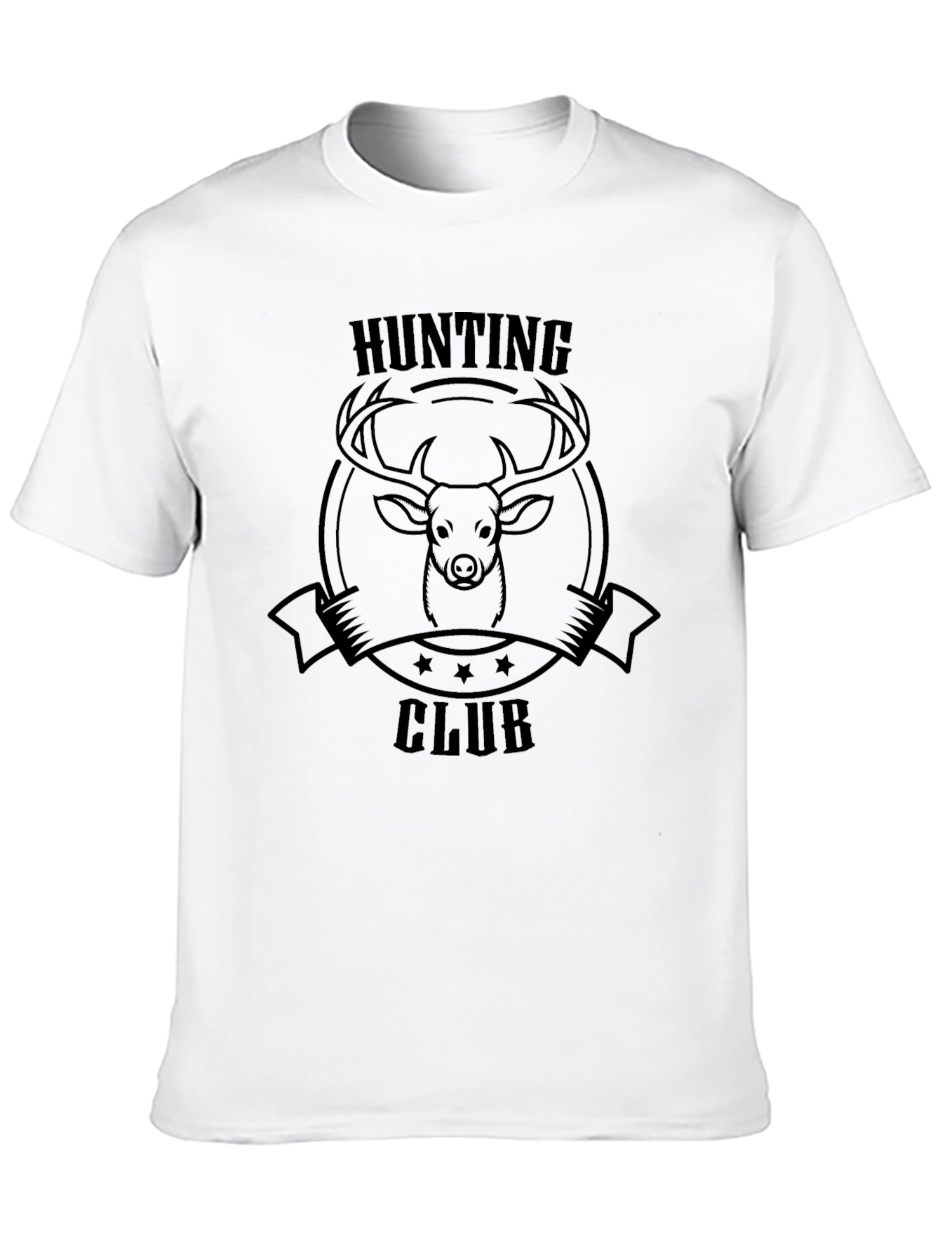 Black Hunting Club T-Shirt - Deer Graphic Tee view 10
