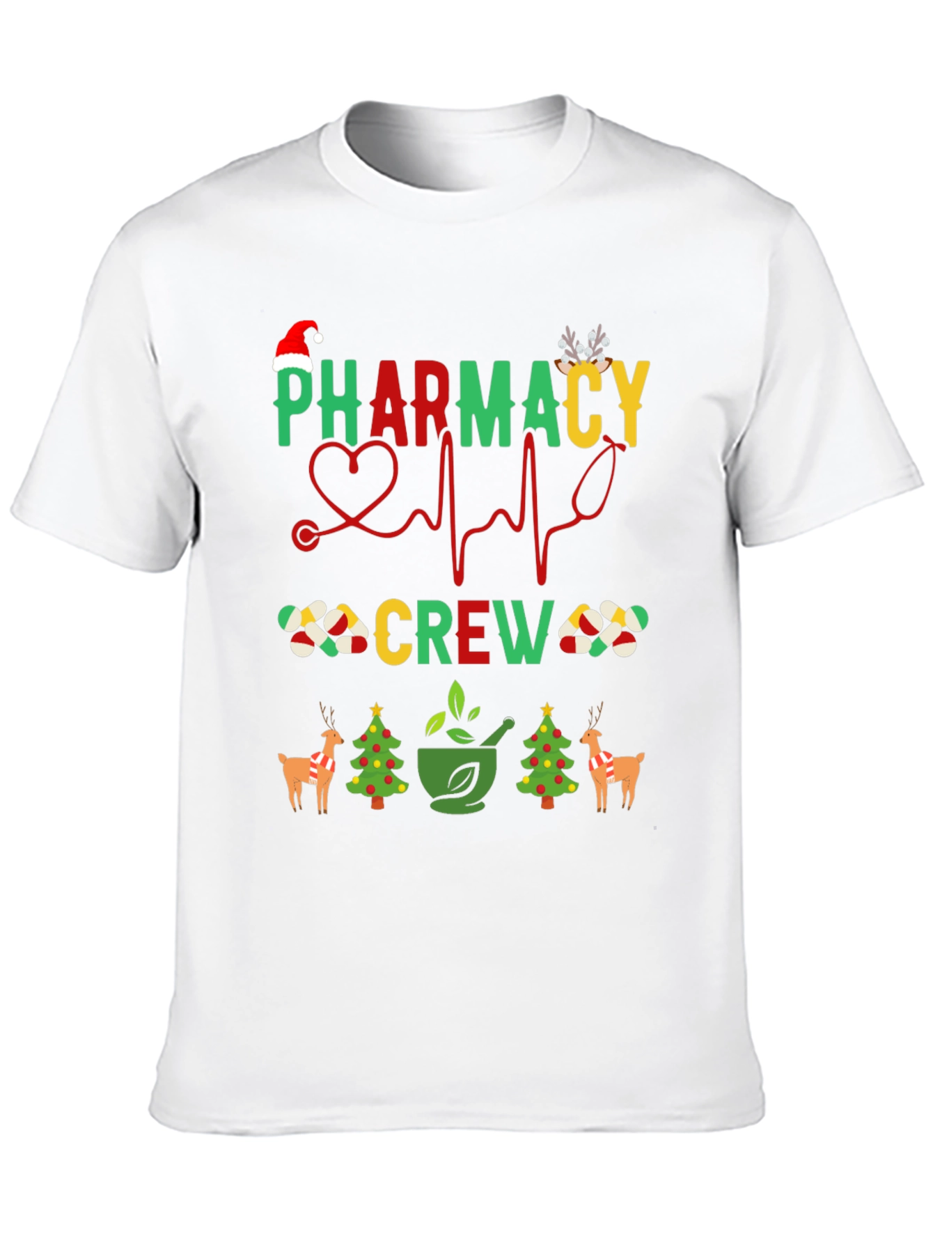 Black Pharmacy Crew Christmas T-Shirt view 10