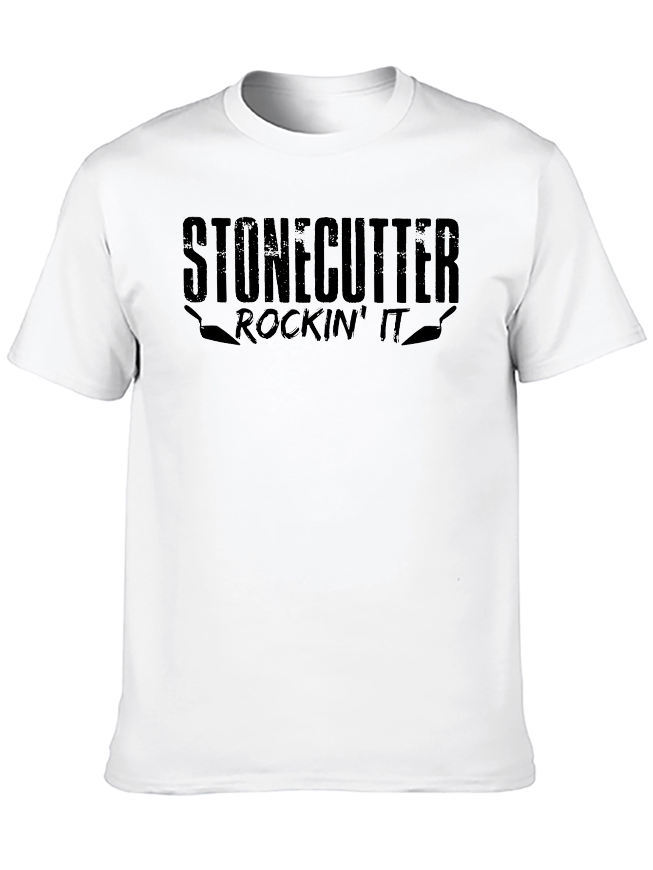 Black Stoncutter Rockin' It Men's Black Graphic T-Shirt view 10
