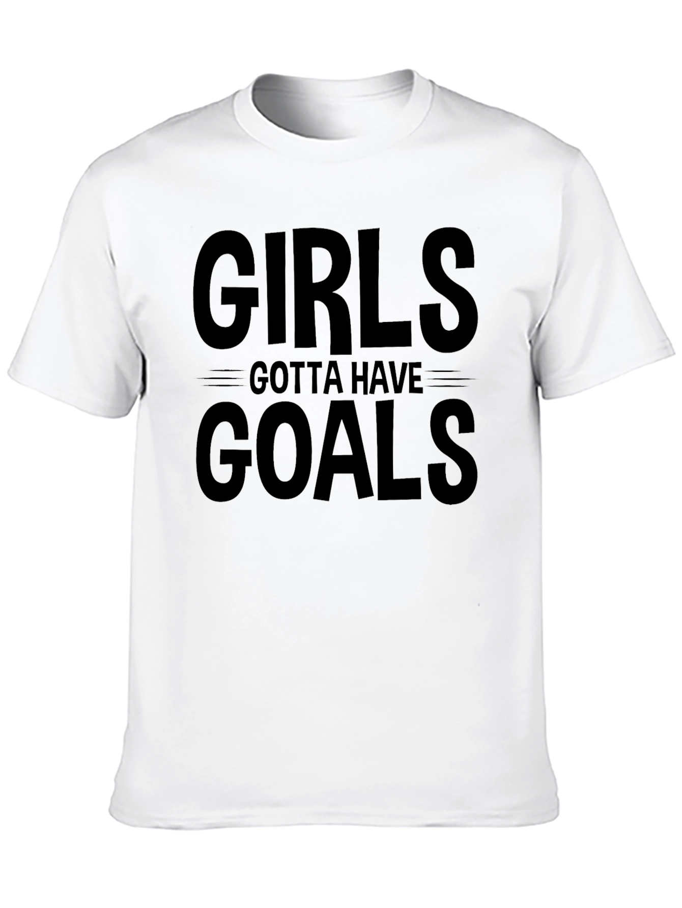 Black Girls Gotta Have Goals Black Graphic Tee view 10