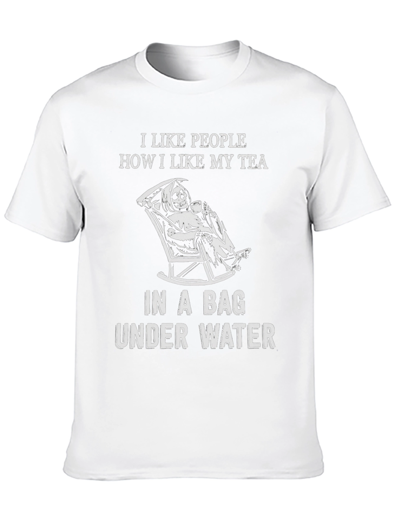 Black Humorous "I Like People" Graphic Tee view 10