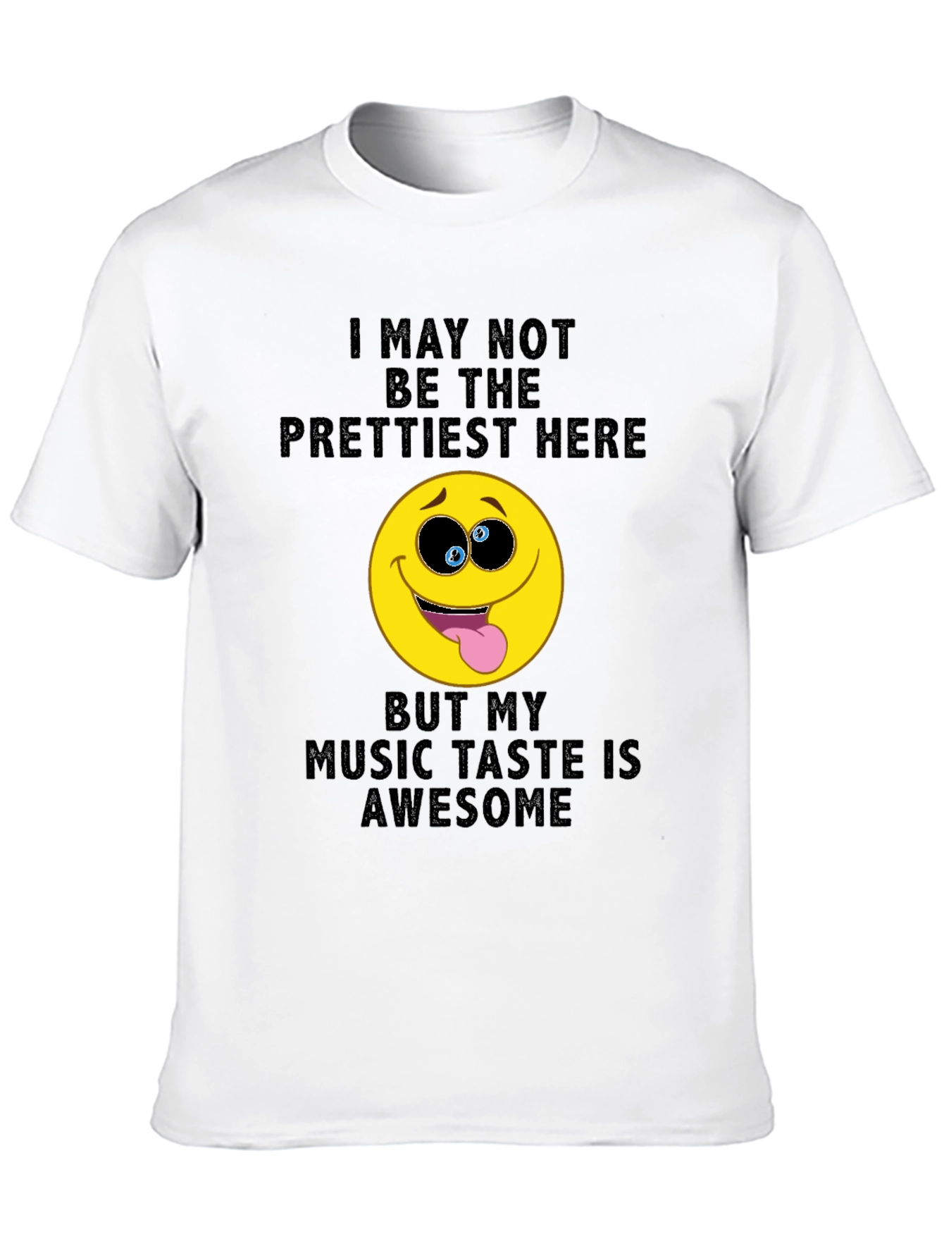 Black Funny Music Lover T-Shirt: I May Not Be The Prettiest view 10