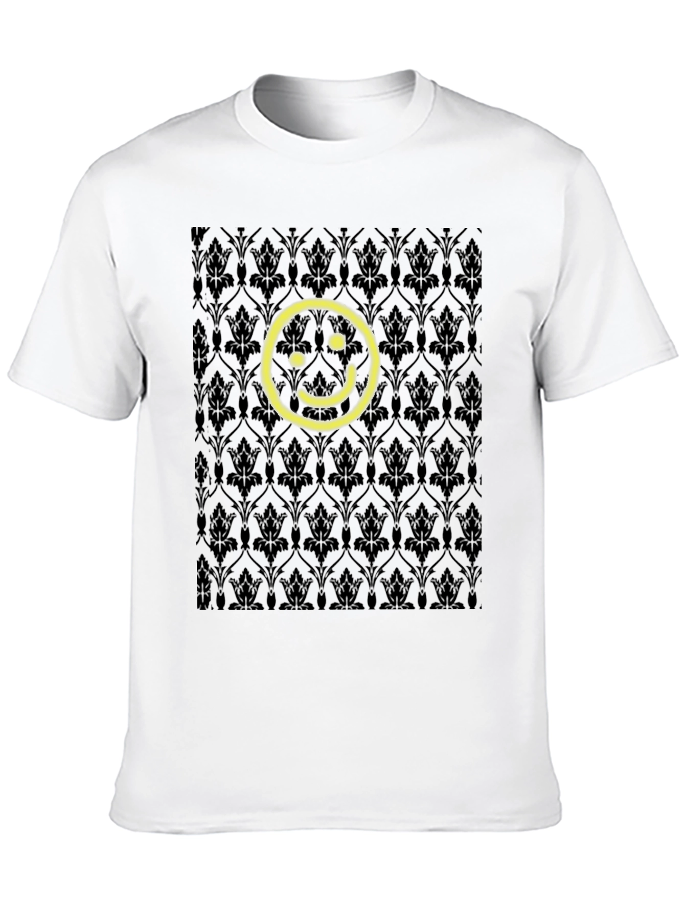 Black Smiley Face Sherlock Wallpaper T-Shirt view 10
