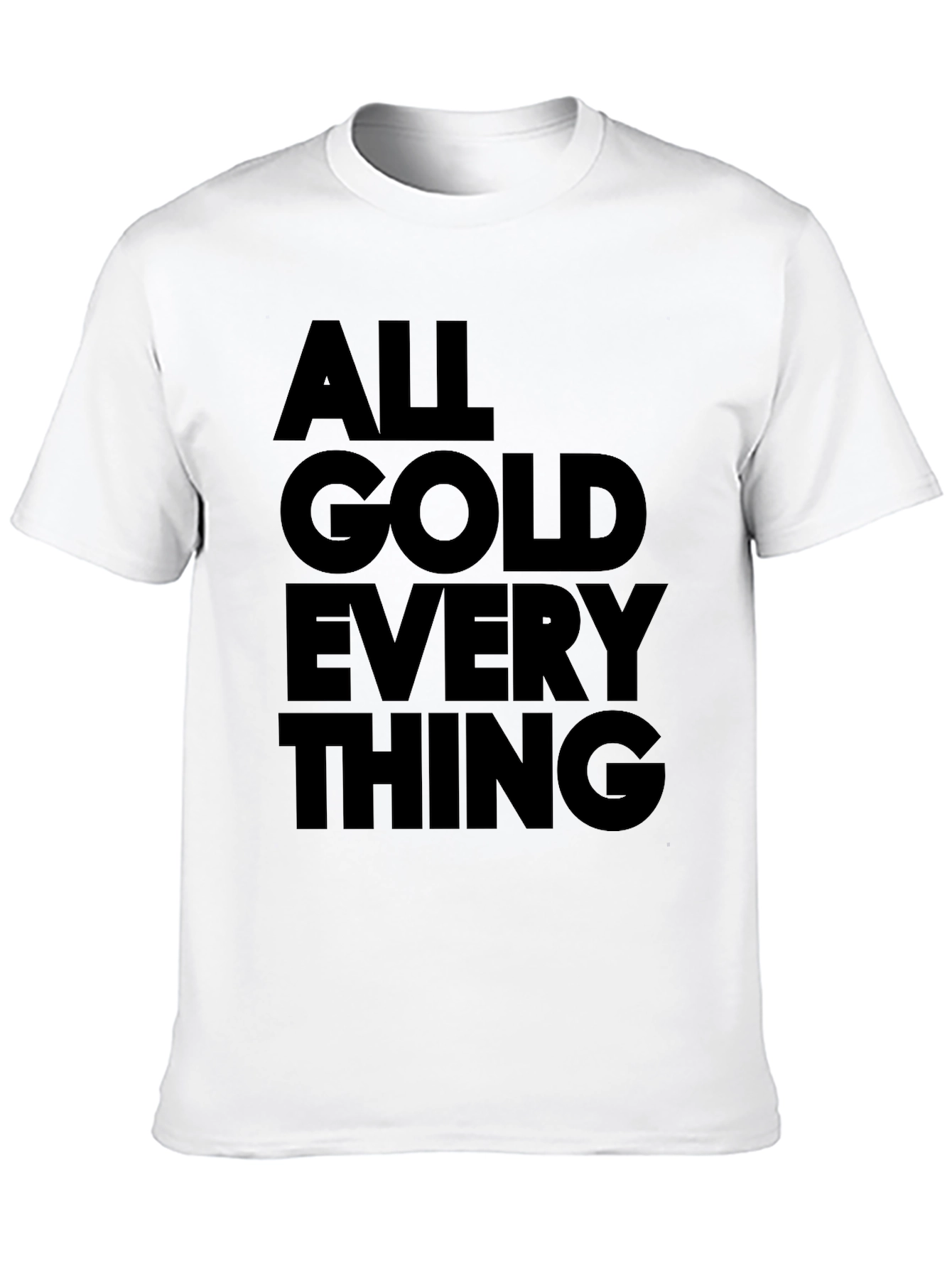Black All Gold Everything Graphic Tee - Black view 10