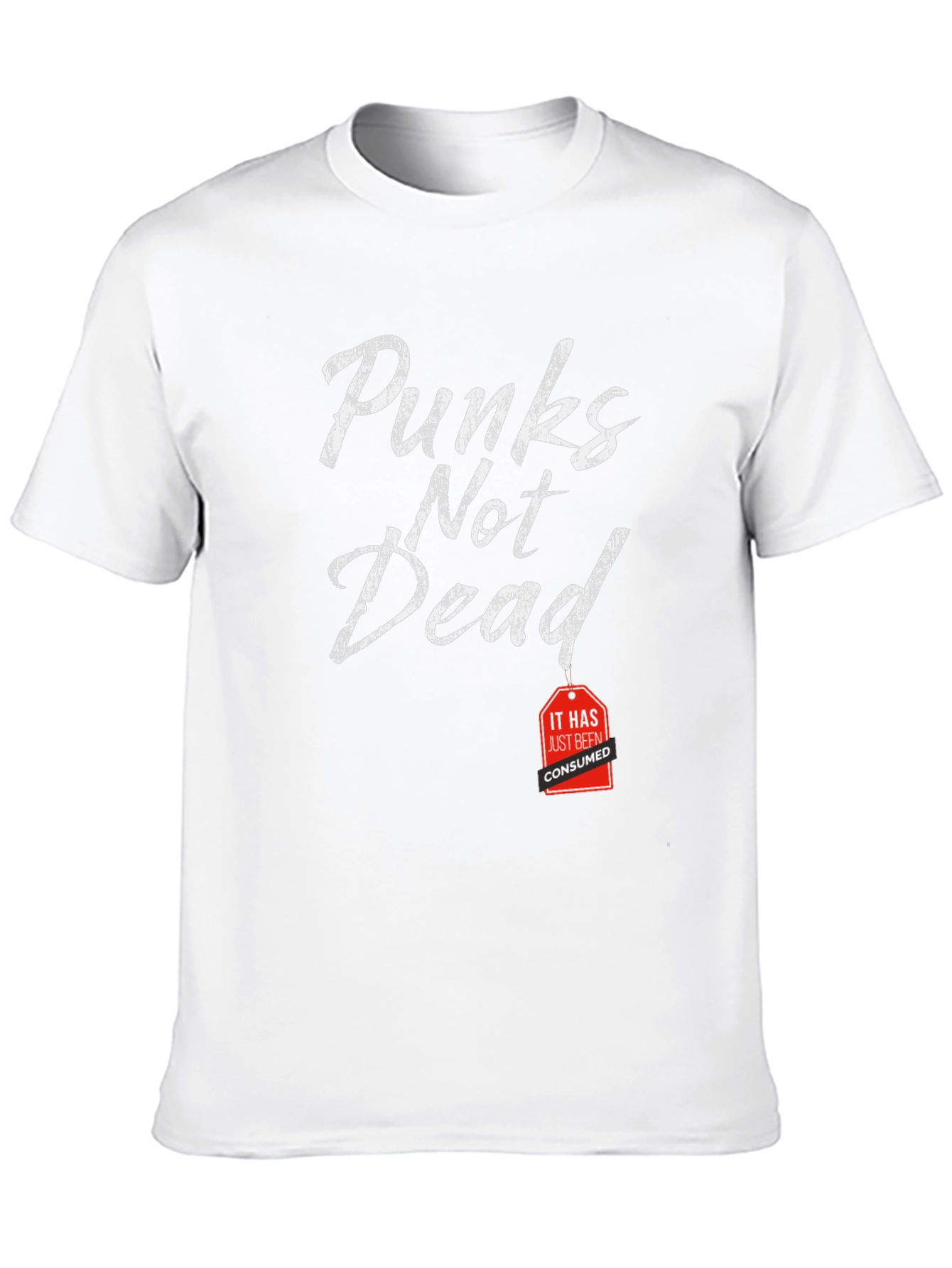 Black Punkn's Not Dead Funny Graphic Tee view 10