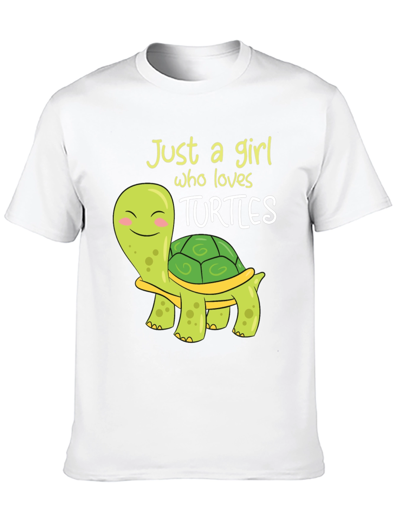 Black Cute Turtle Lover T-Shirt - Just A Girl Who Loves Turtles! view 10