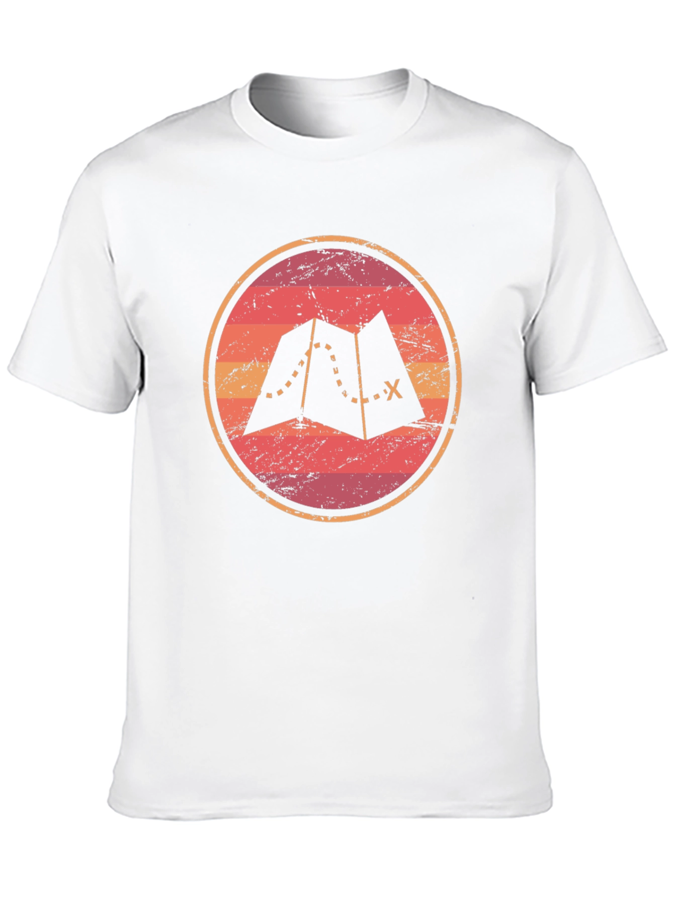 Black Adventure Map Graphic Tee - Unisex Soft Black T-Shirt view 10