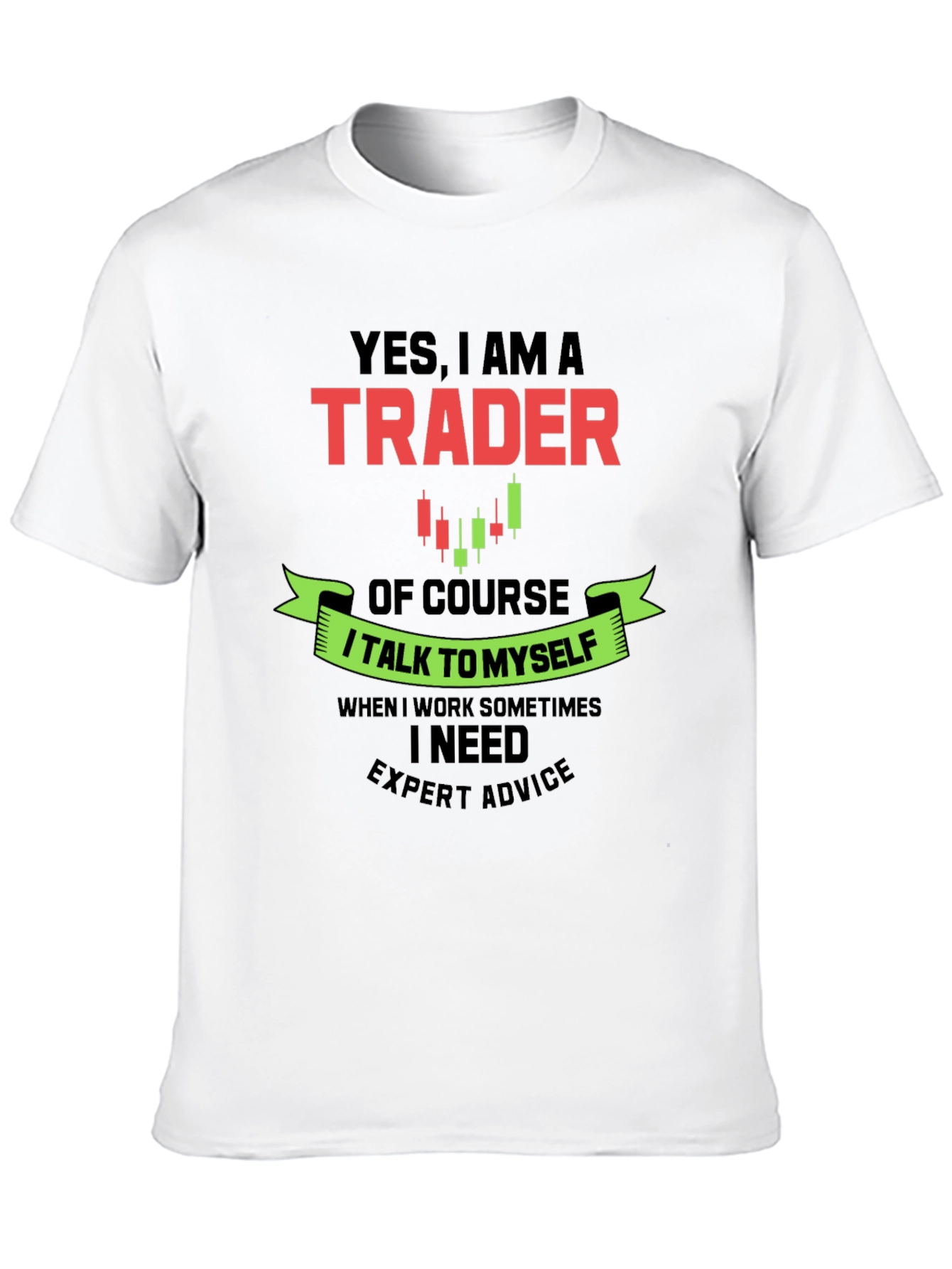 Black Trader Graphic Tee - Expert Advice T-Shirt view 10