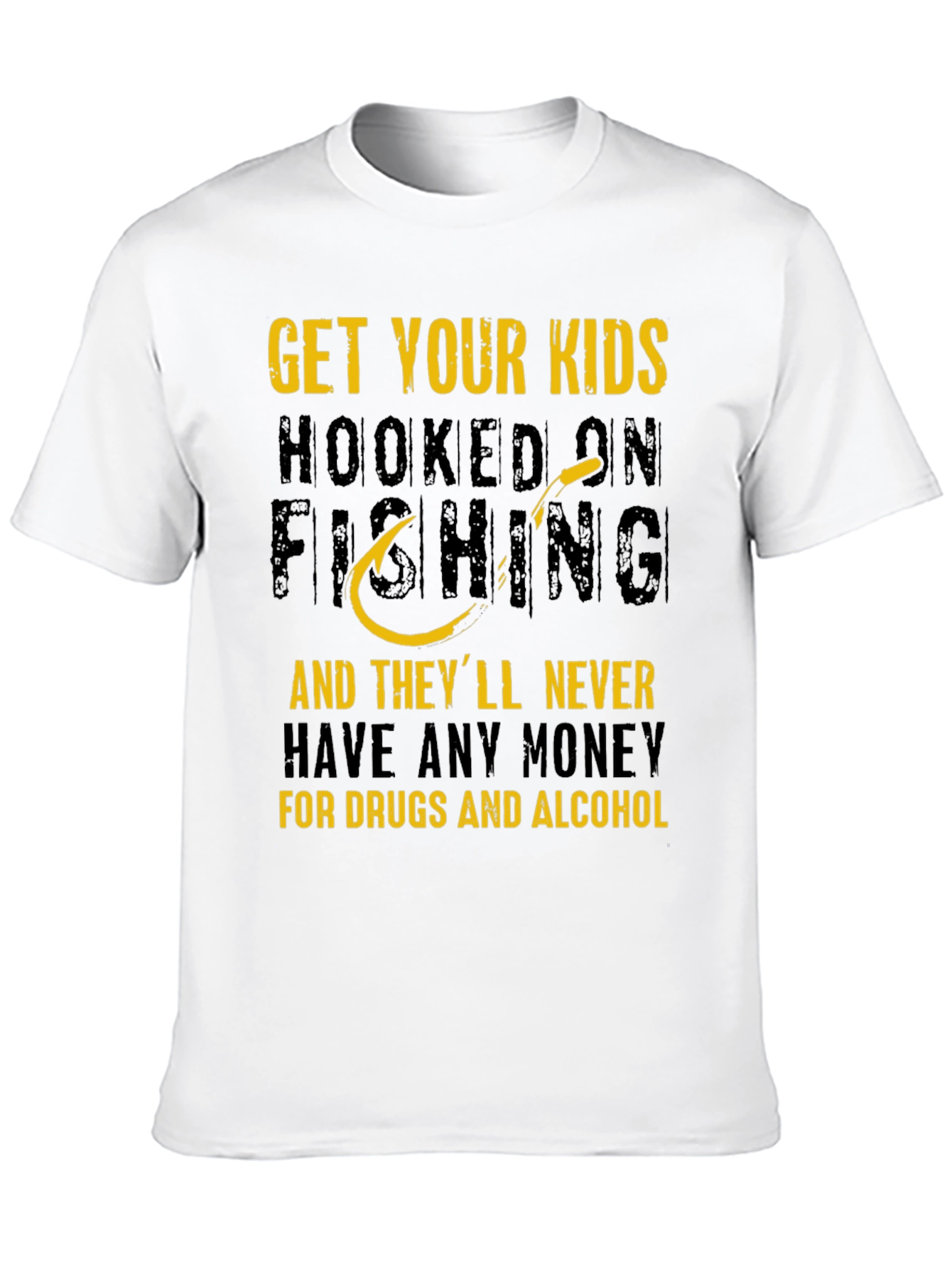 Black Get Your Kids Hooked On Fishing T-Shirt view 10