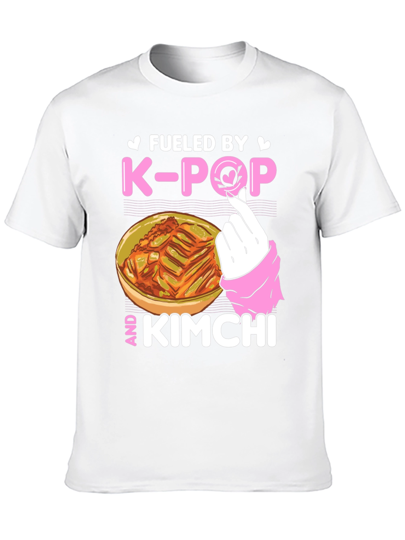 Black Fueled by K-POP and Kimchi T-Shirt view 10