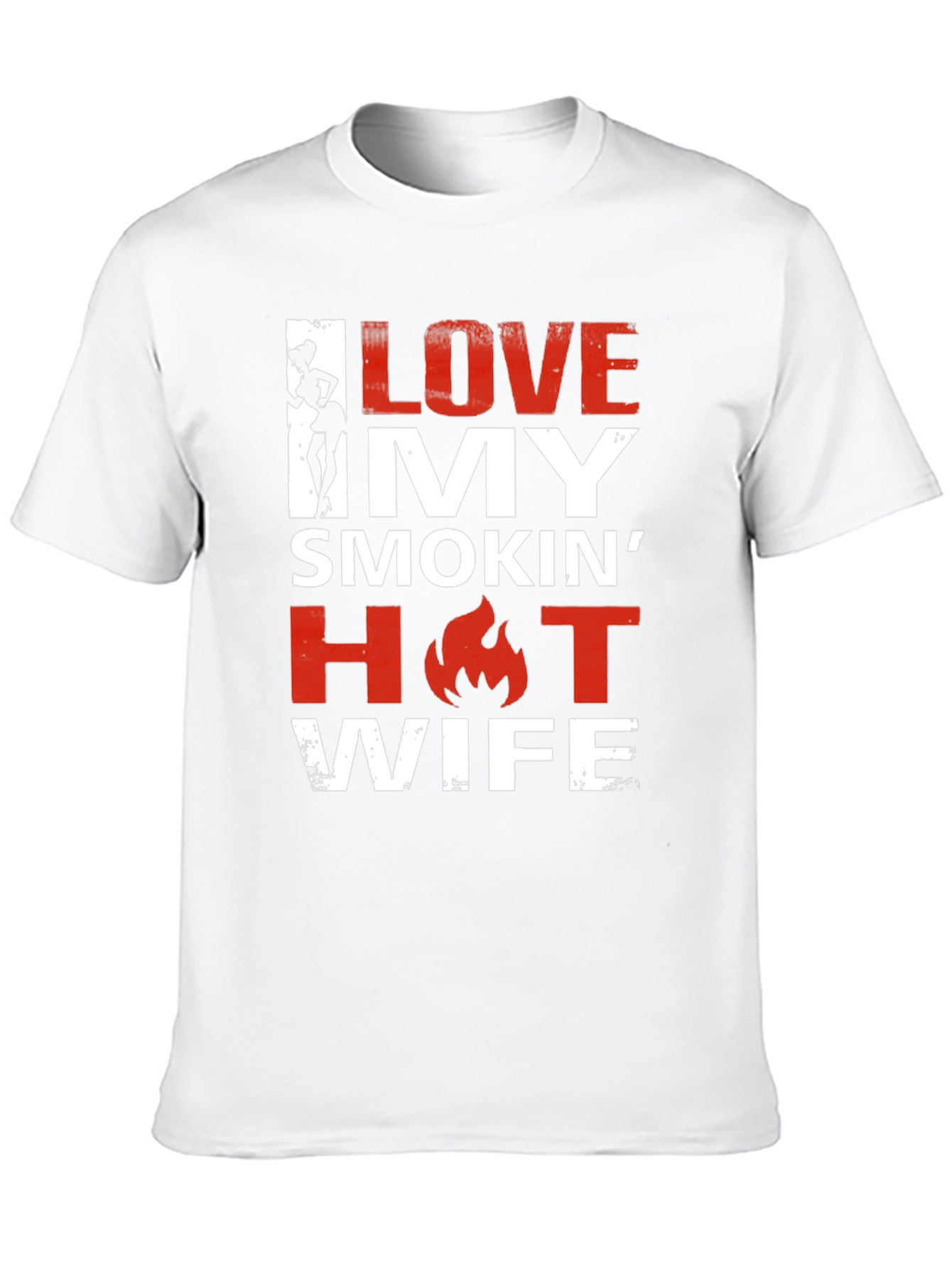 Black I Love My Smokin' Hot Wife Graphic Tee view 10