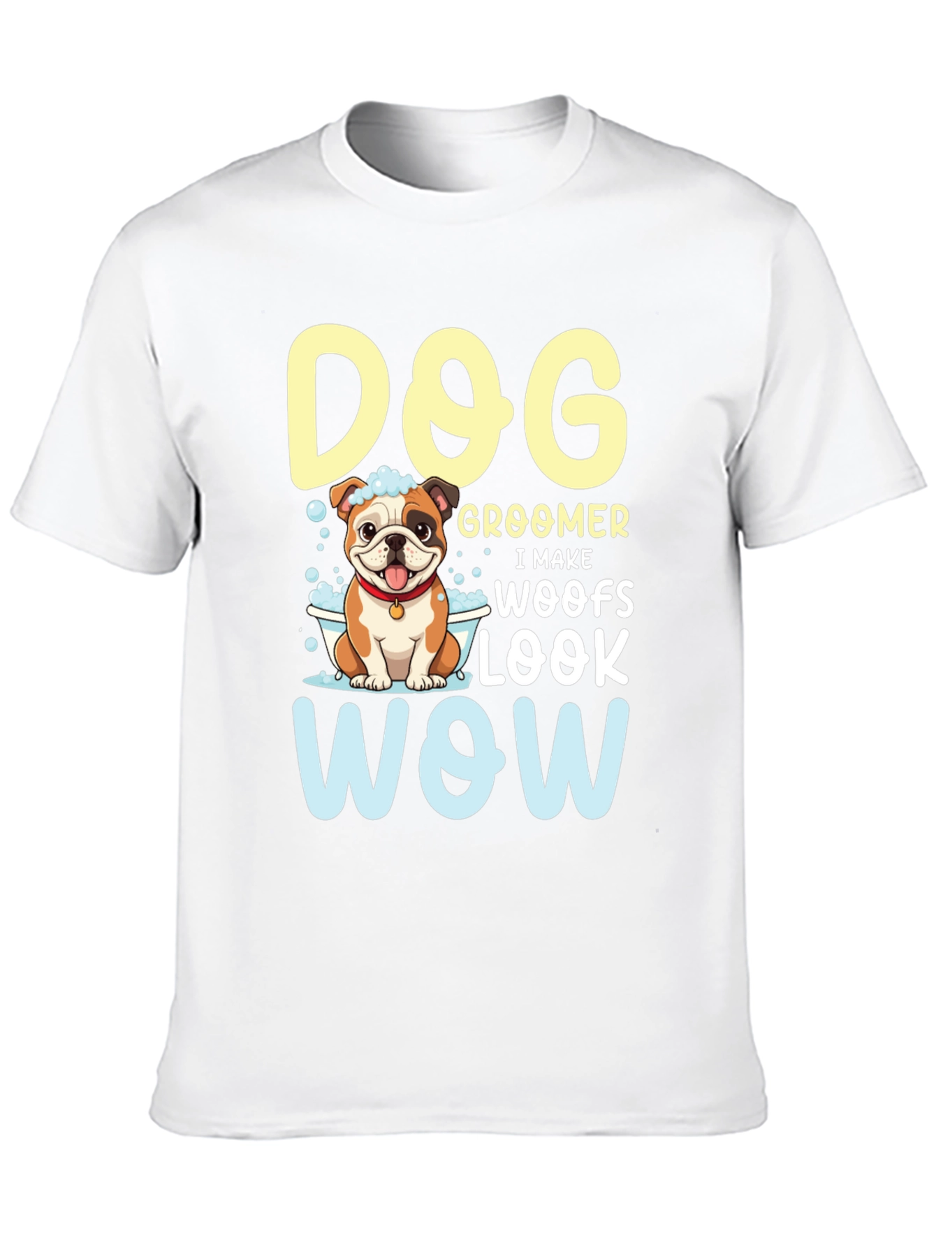 Black Dog Groomer T-Shirt - I Make Woofs Look WOW view 10