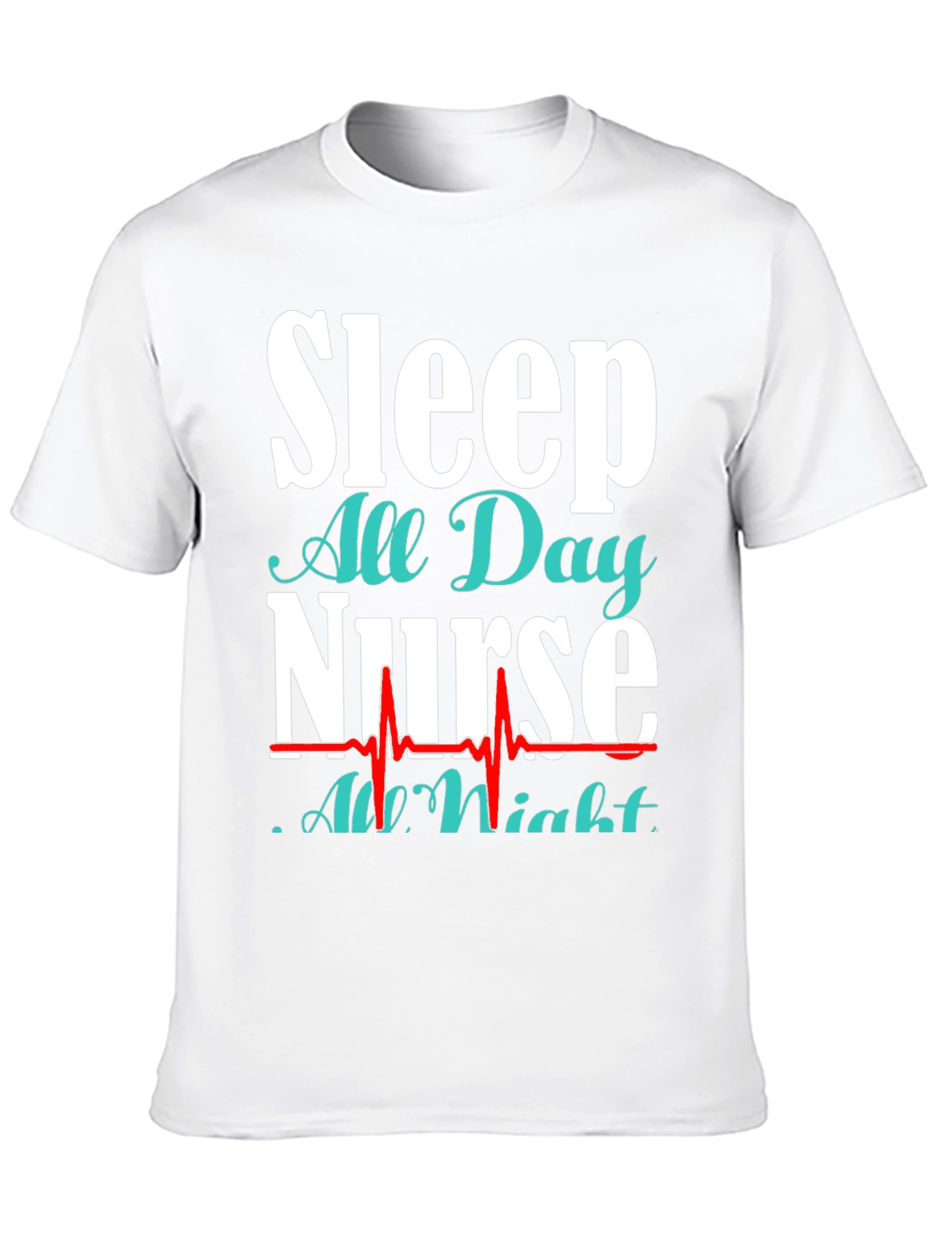 Black Sleep All Day Nurse T-Shirt view 10
