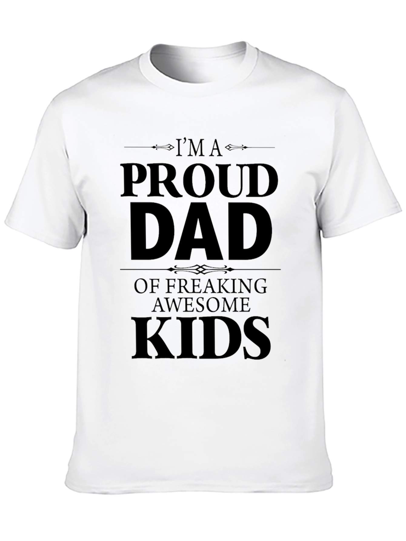 Black Proud Dad Graphic Tee - Black view 10