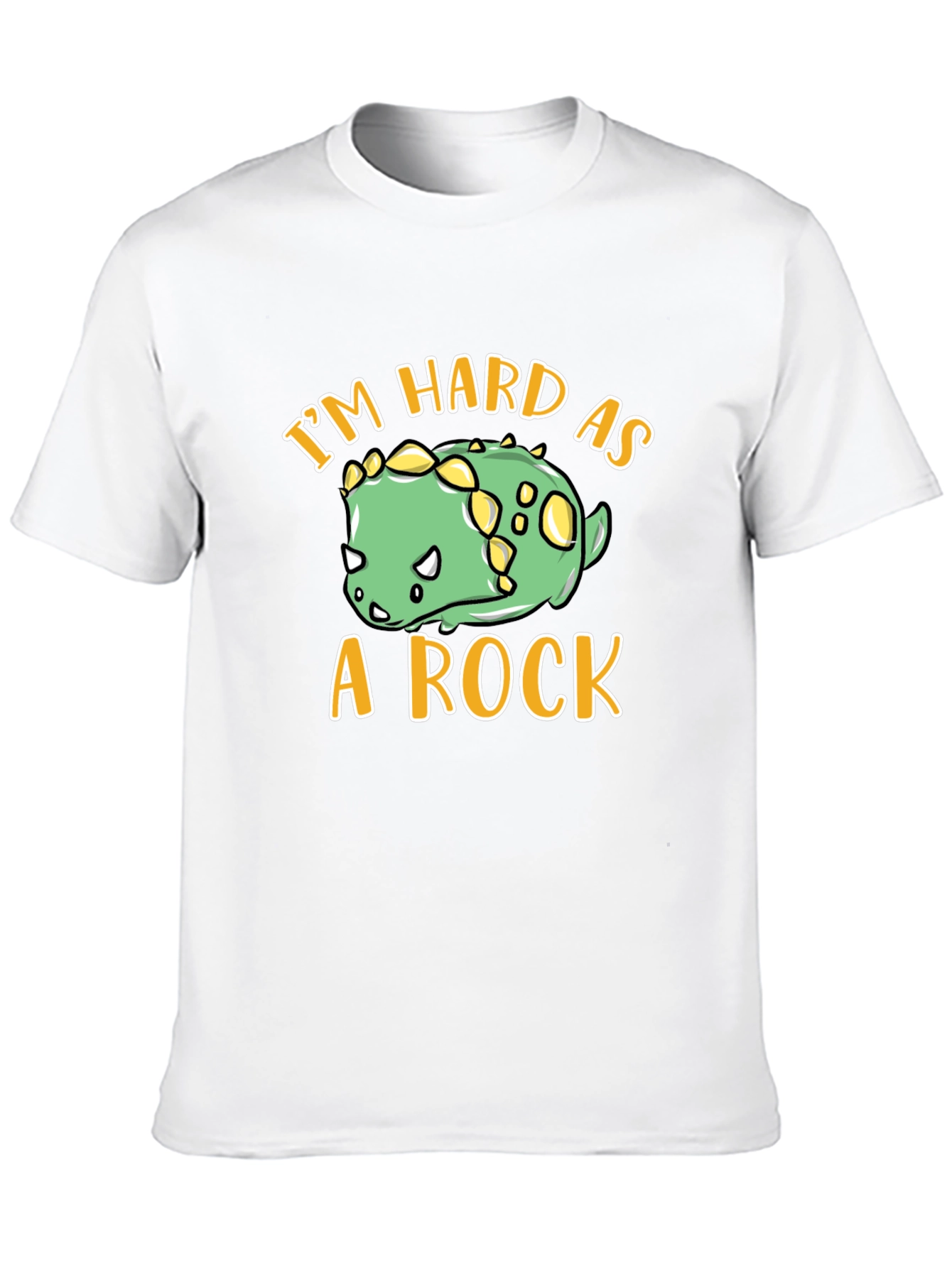 Black I'm Hard As A Rock Dino T-Shirt view 10