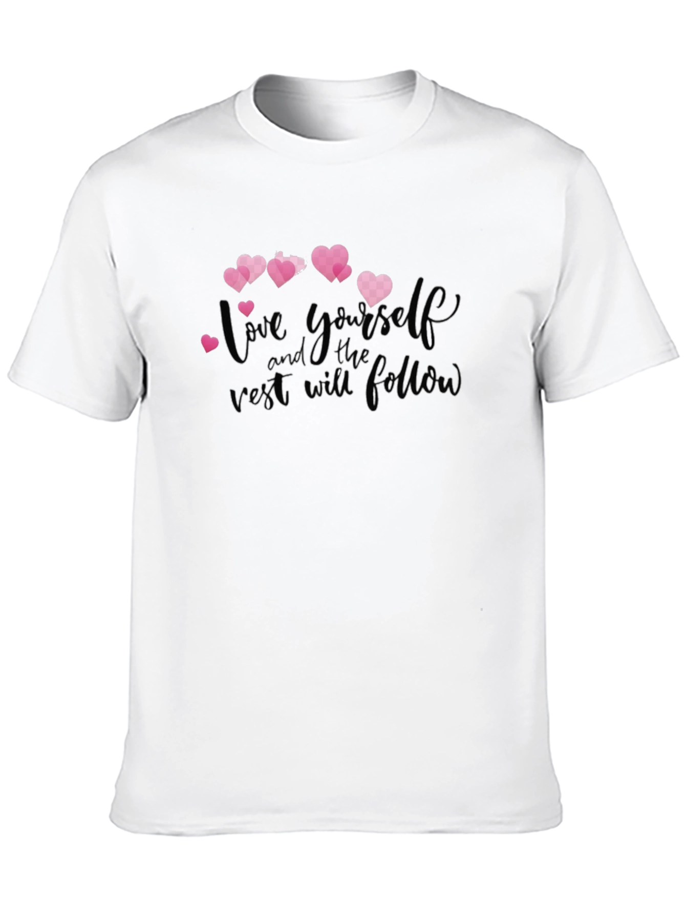 Black Love Yourself Graphic T-Shirt view 10