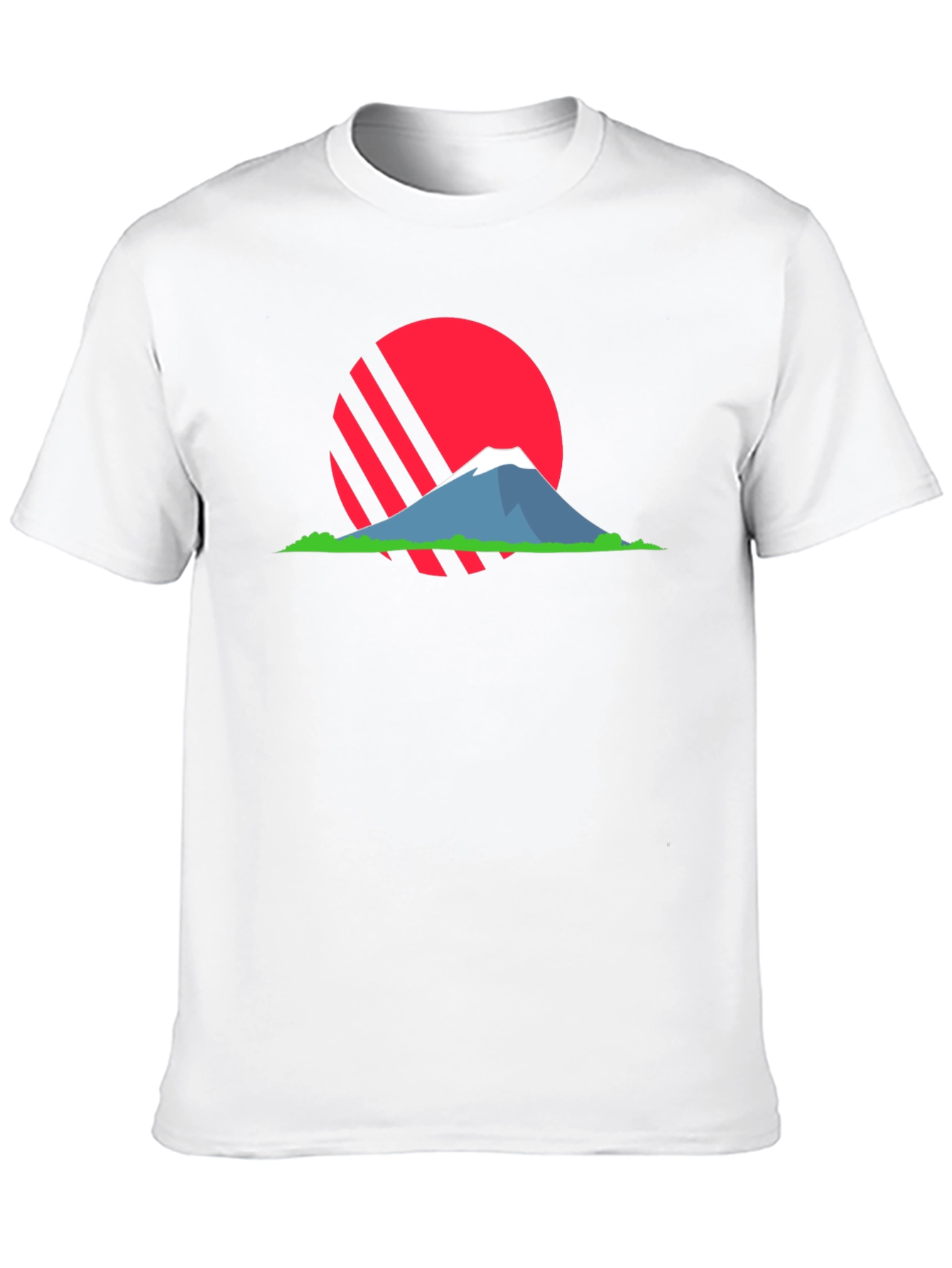 Black Sunset Mountain Graphic T-Shirt view 10