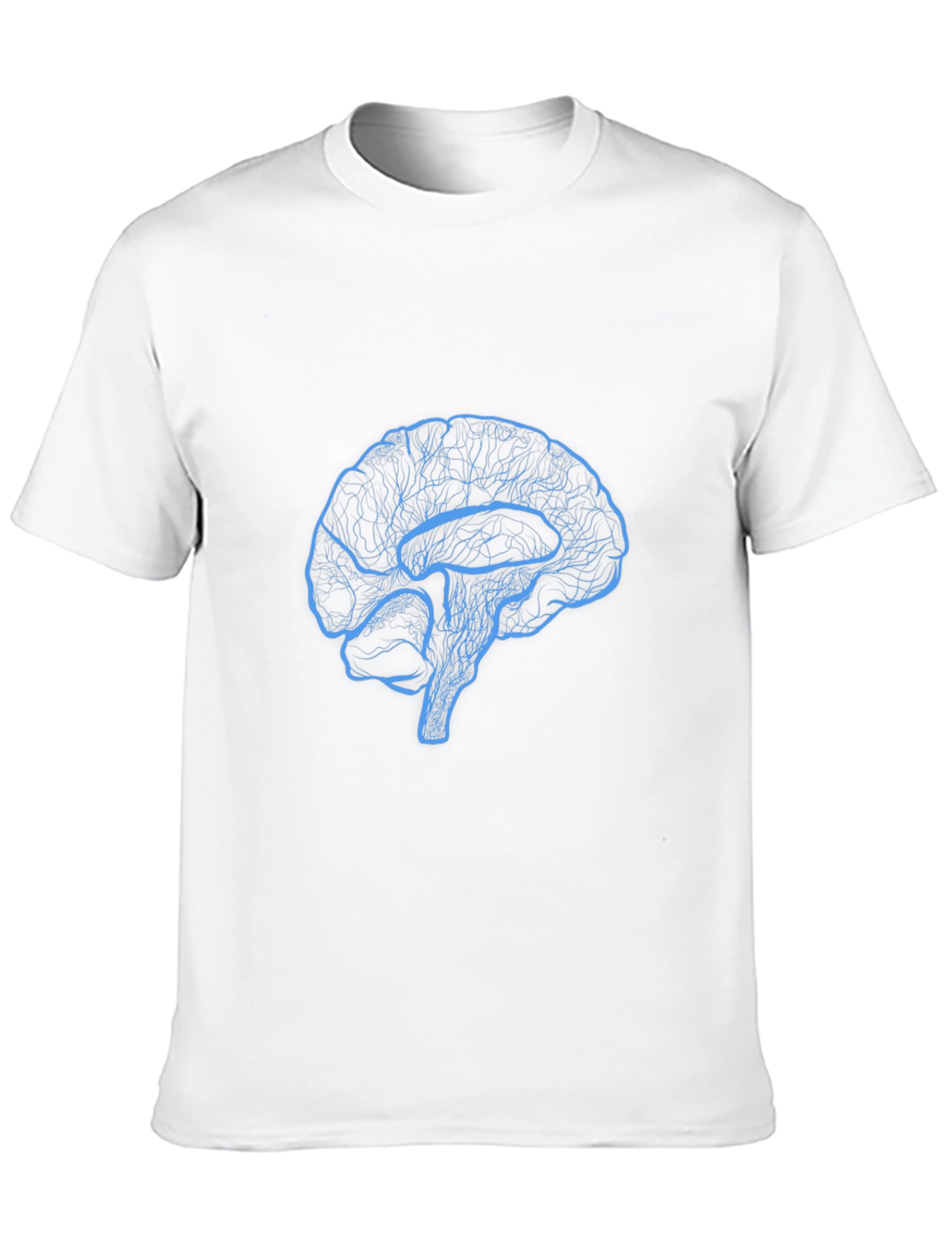 Black Brain Graphic Tee - Black Cotton T-Shirt view 10