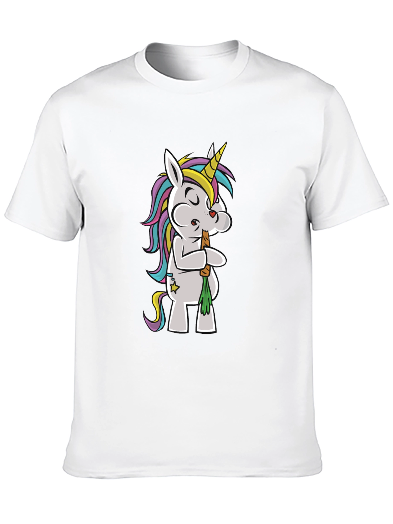 Black Unicorn Smoking Weed Funny T-Shirt view 10