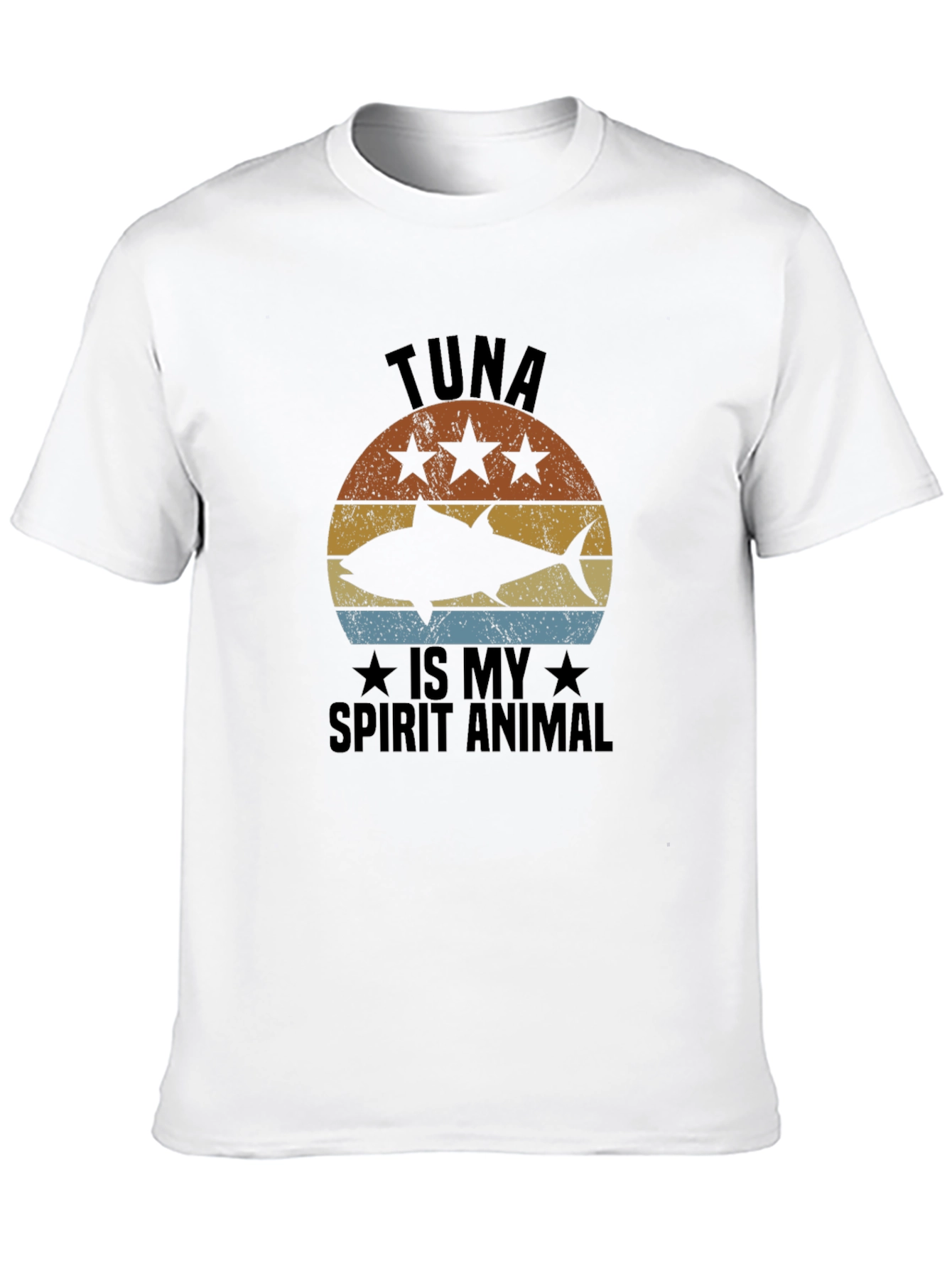 Black Tuna Is My Spirit Animal Black T-Shirt view 10