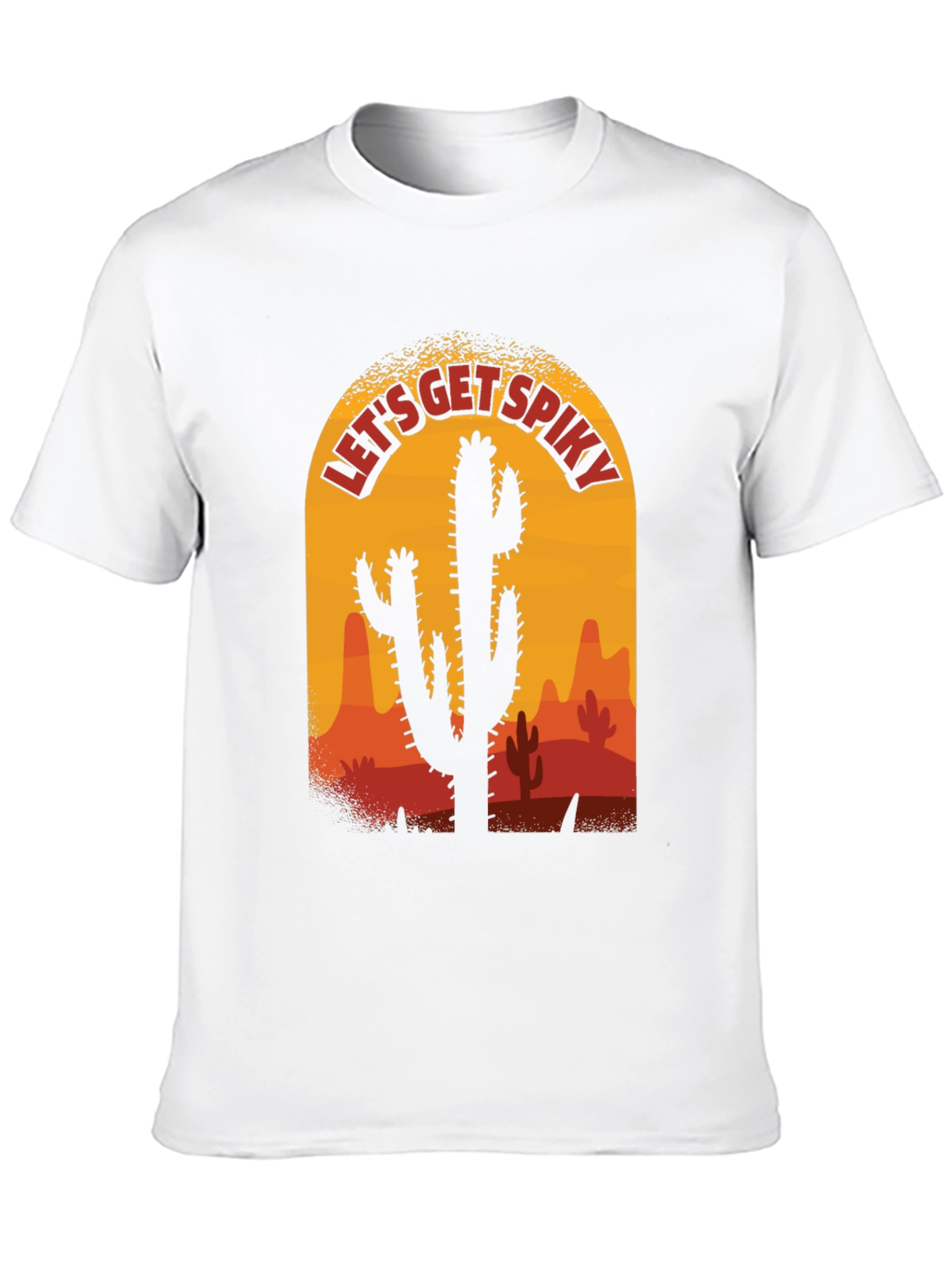 Black Let's Get Spiky Cactus T-Shirt view 10