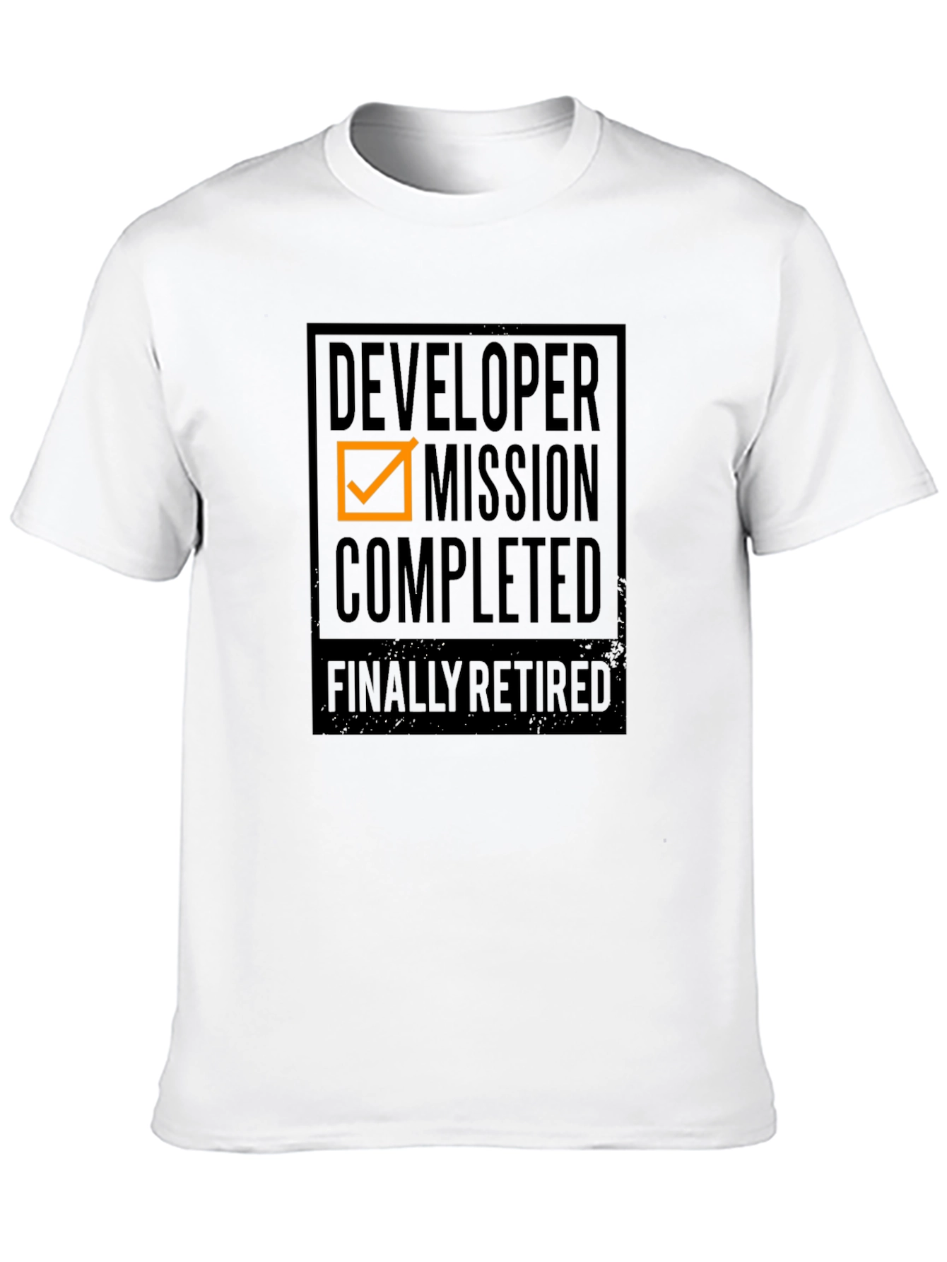 Black Developer Mission Completed T-Shirt - Retirement Gift view 10