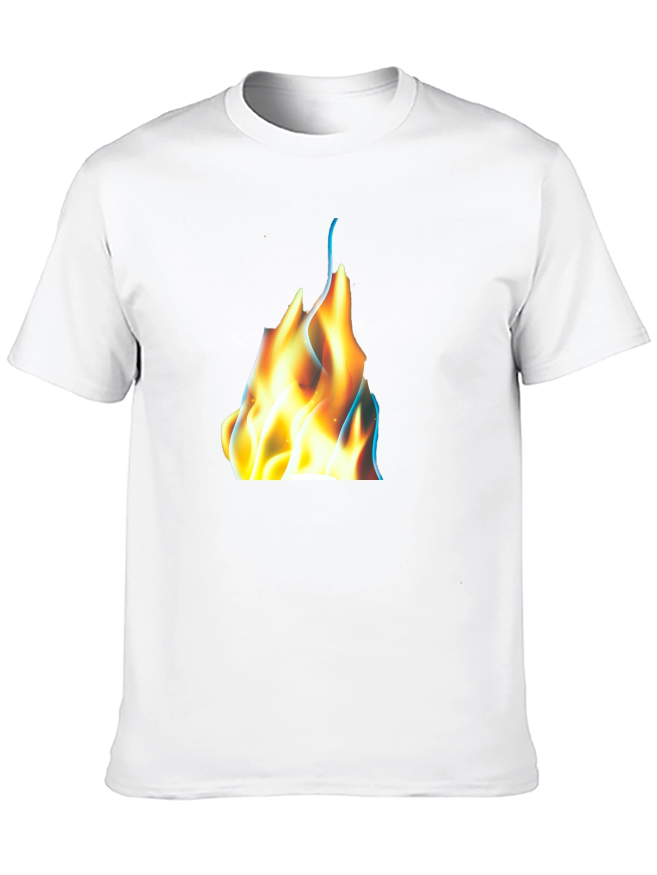 Black Flame Graphic Black T-Shirt view 10