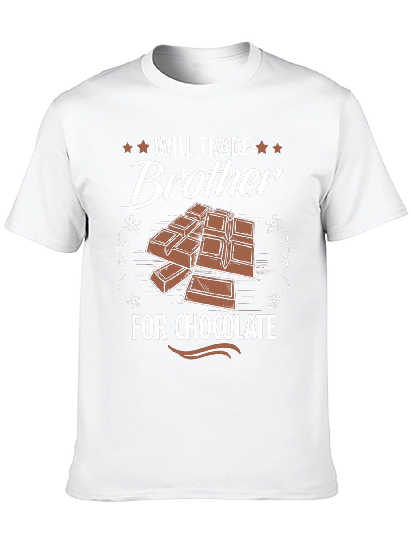 Black Will Trade Brother for Chocolate Funny T-Shirt view 10