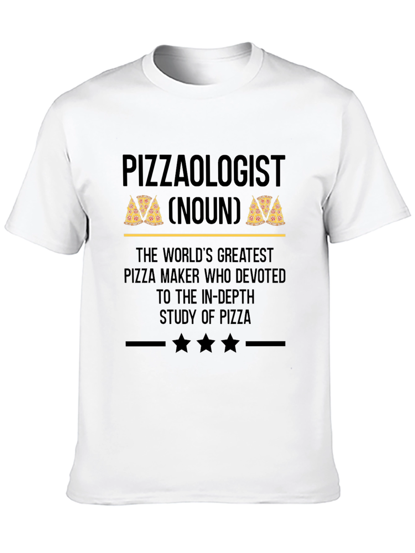 Black Pizzaologist T-Shirt - Funny Pizza Lover Gift view 10