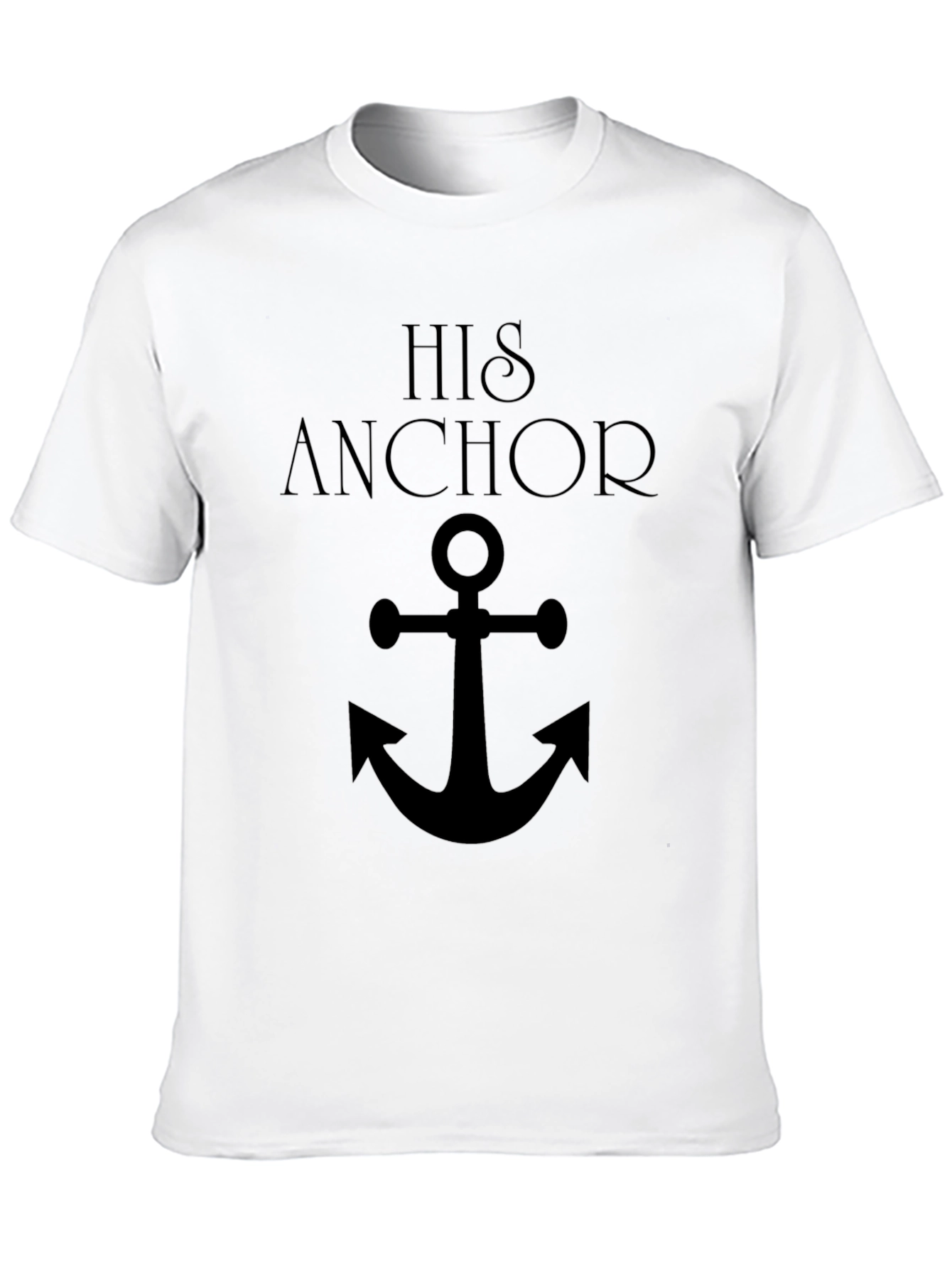 Black His Anchor Graphic Tee - Nautical Style view 10