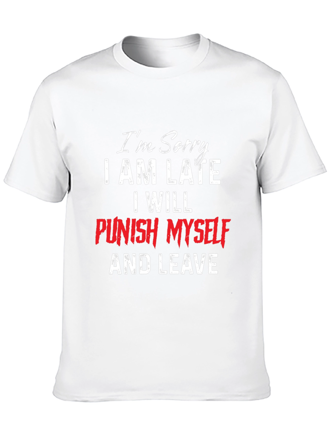 Black Funny "I'm Sorry" T-Shirt view 10