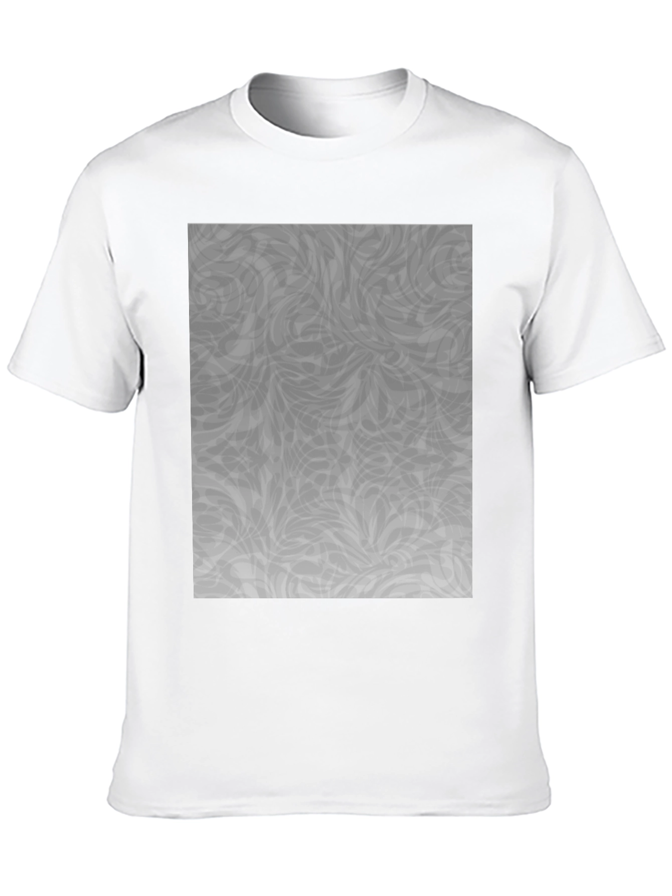 Black Abstract Grey Pattern Black Tee view 10