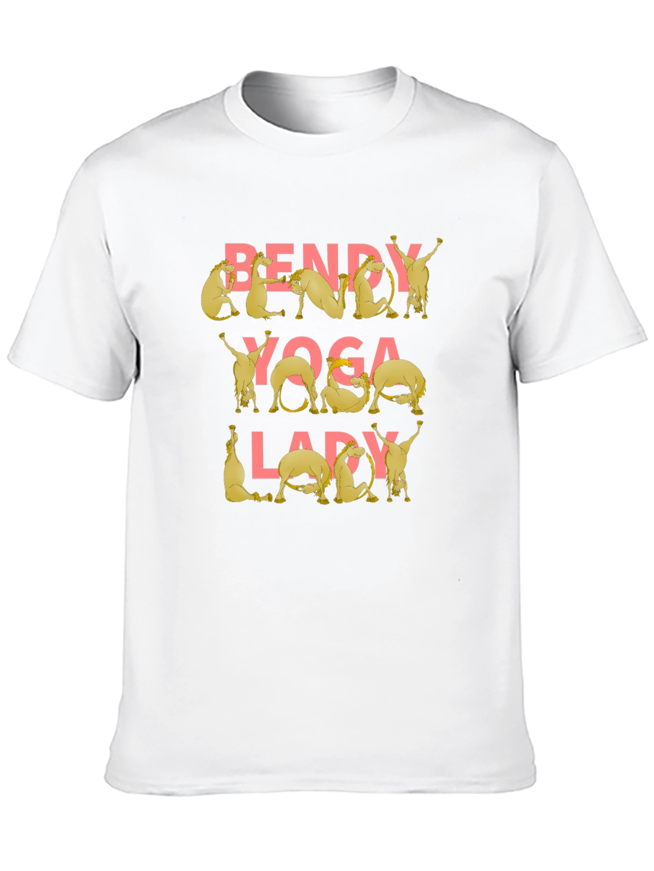 Black Bendy Yoga Lady Camel Graphic Tee view 10
