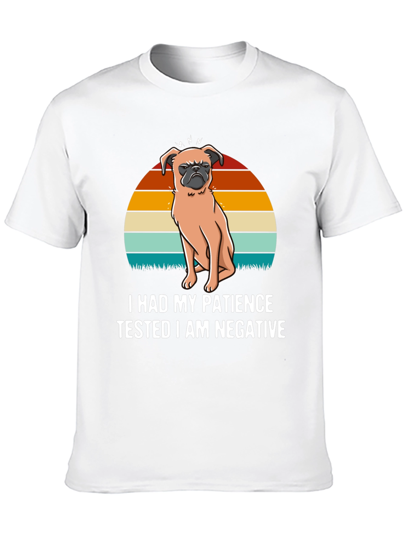 Black Patience Tested Negative Pug Graphic Tee view 10