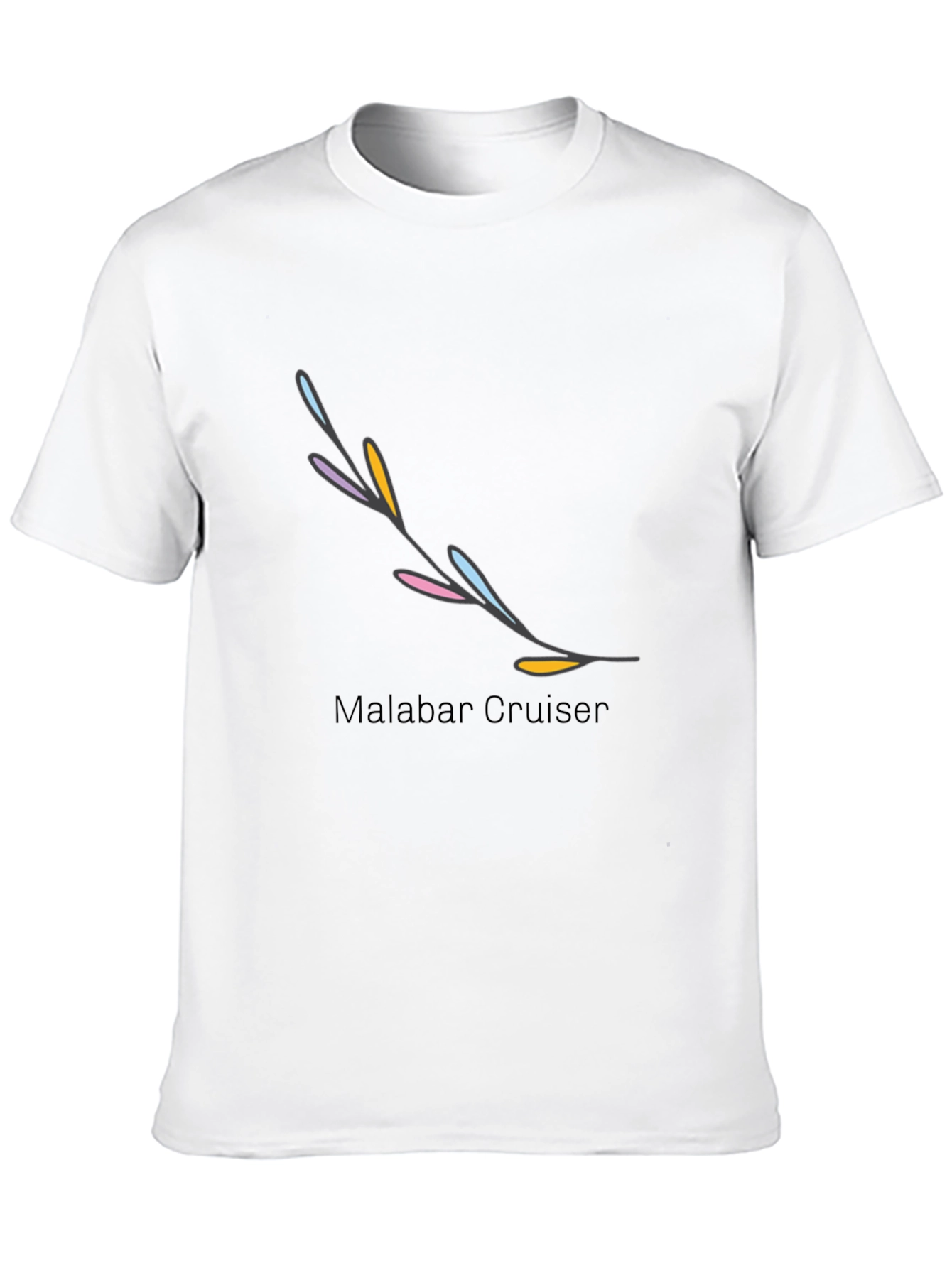 Black Trendy Black Graphic Tee with Artistic Branch Design view 10