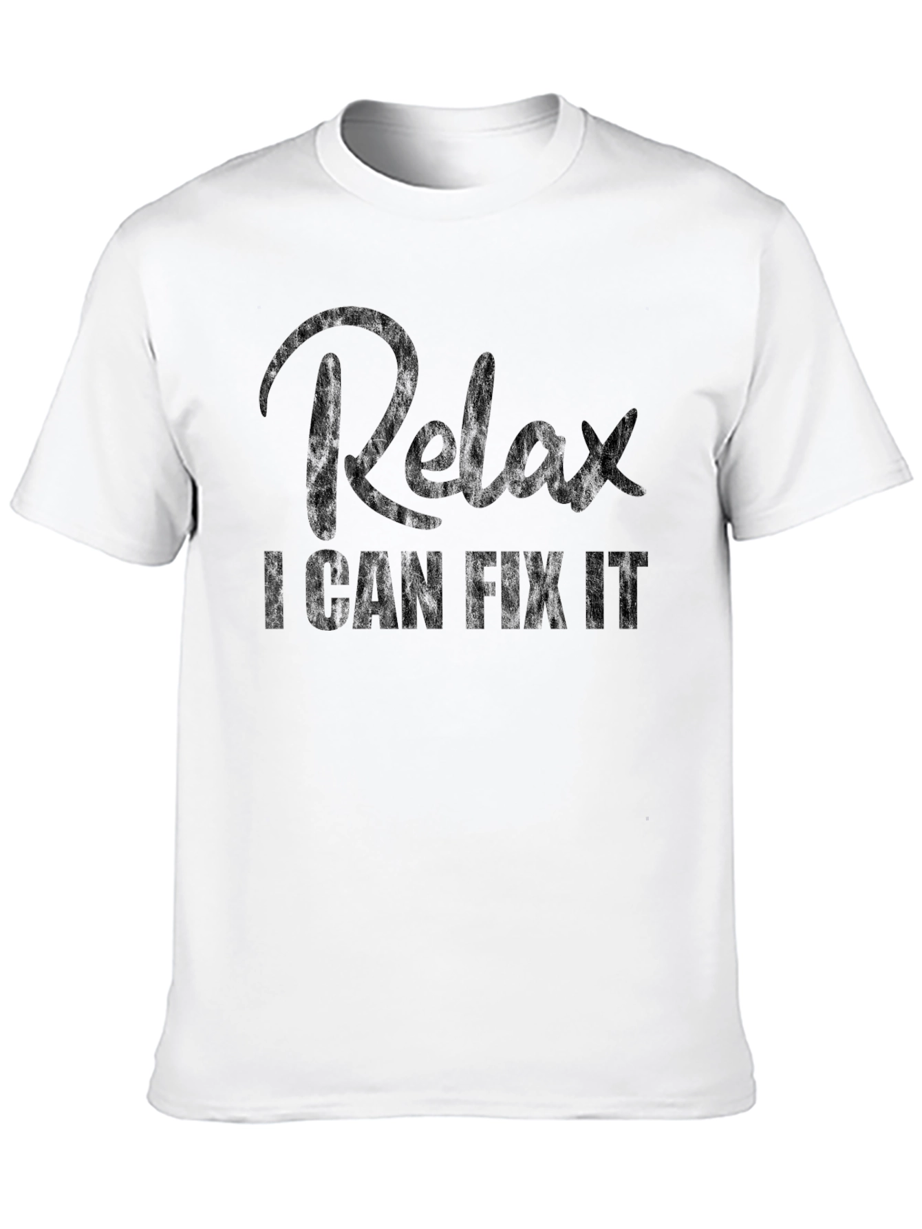 Black Relax I Can Fix It Graphic T-Shirt view 10
