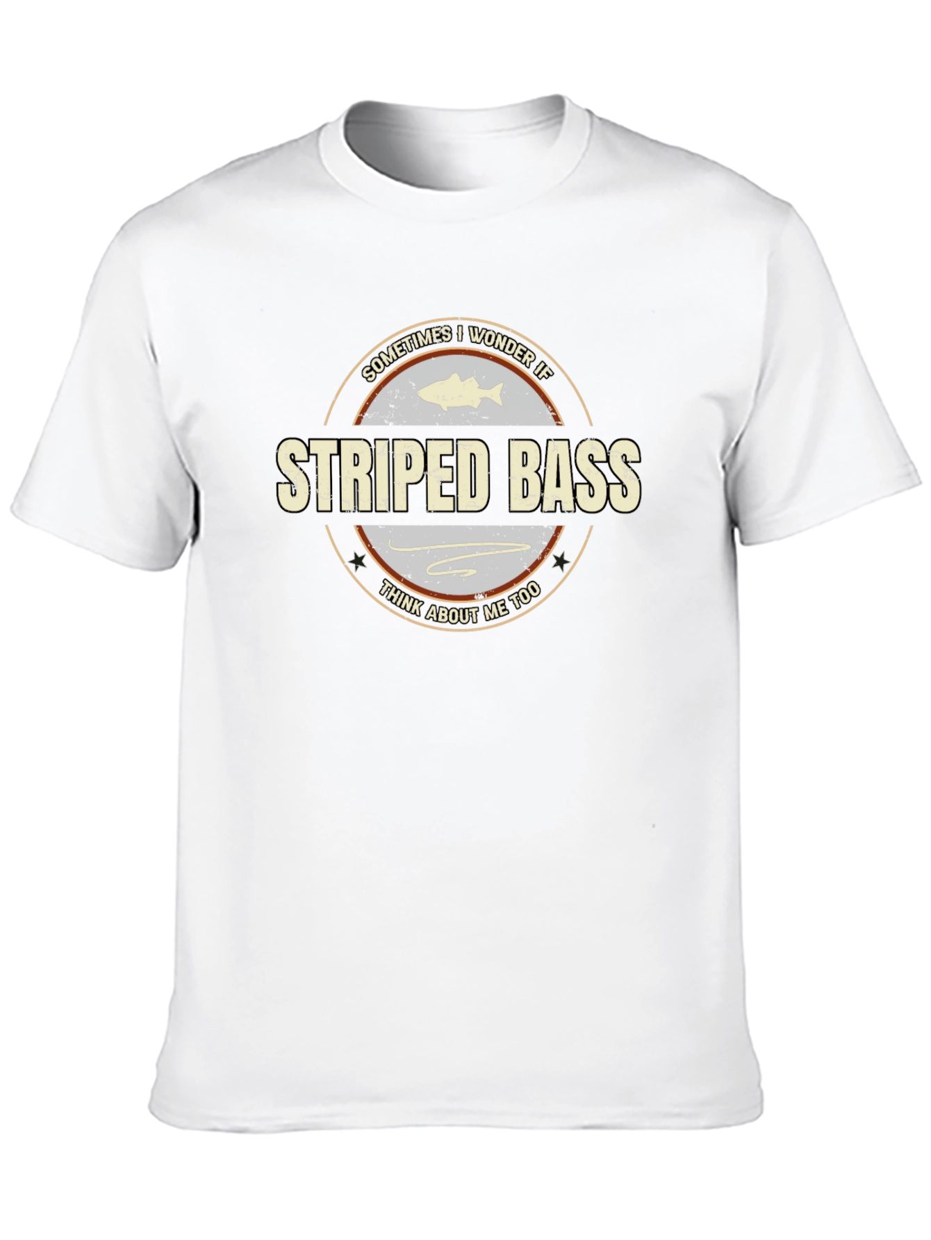 Black Striped Bass T-Shirt - Fishing Lover Tee view 10
