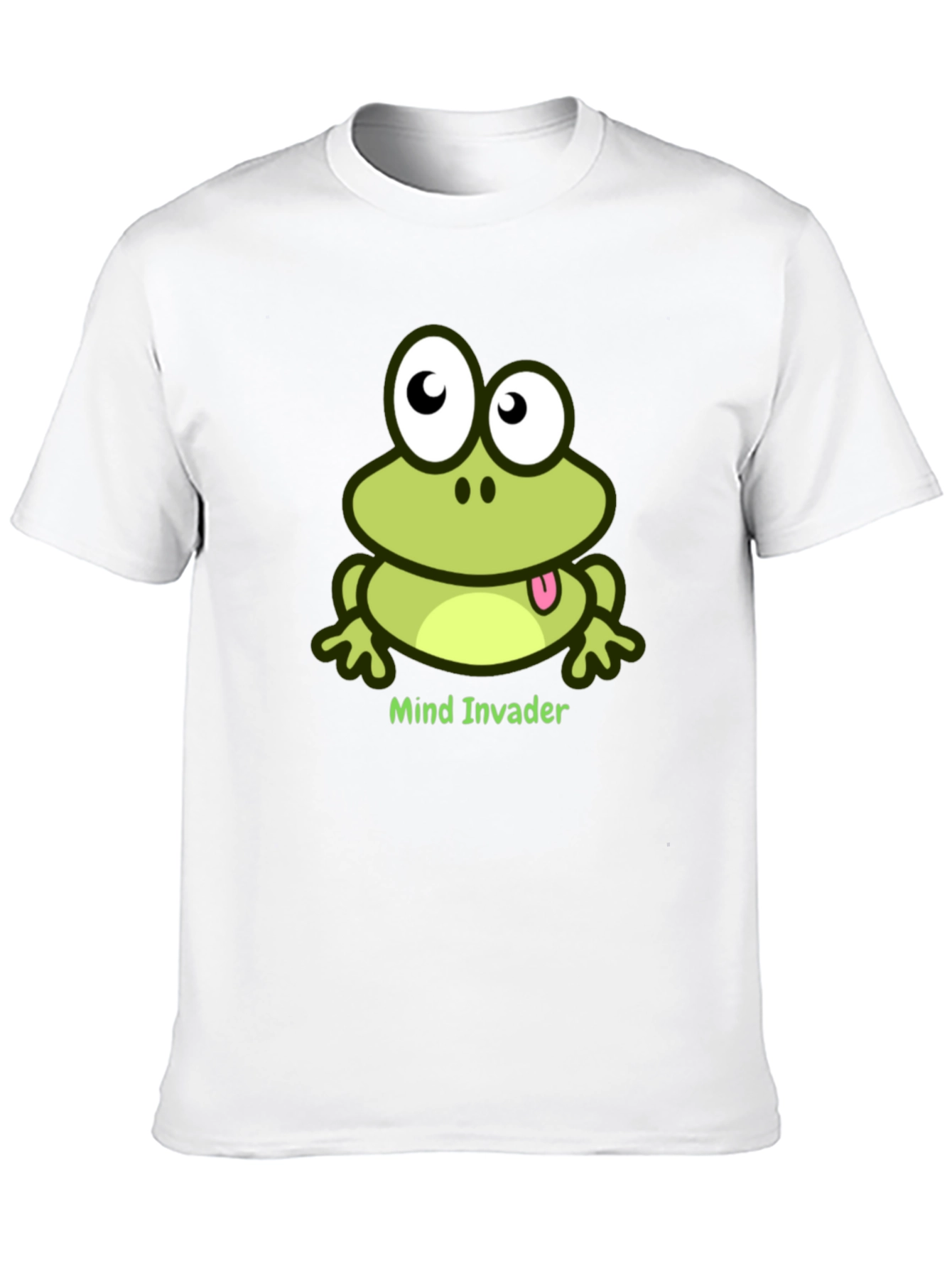 Black Mind Invader Frog Black T-Shirt view 10