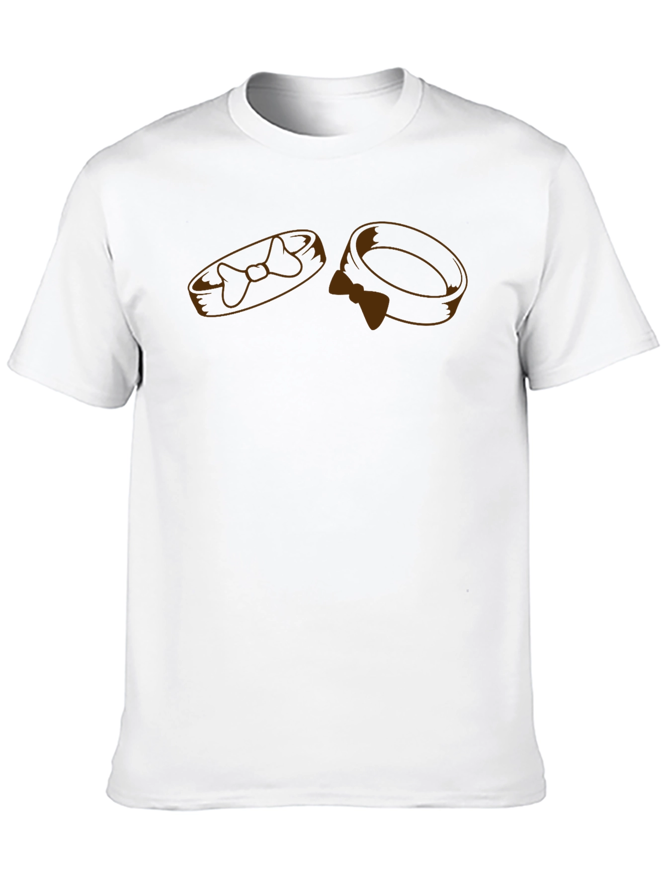 Black Men's Black Graphic Tee - Rings view 10