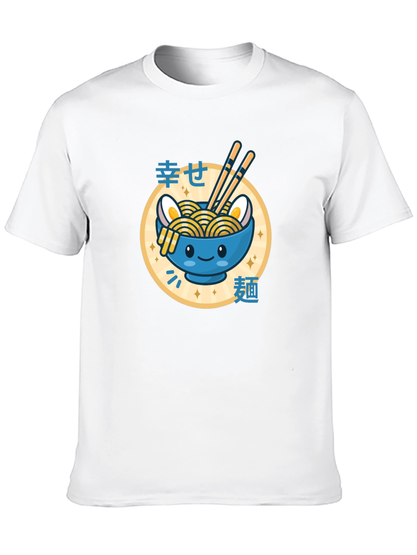 Black Cute Ramen Bowl Graphic Tee view 10