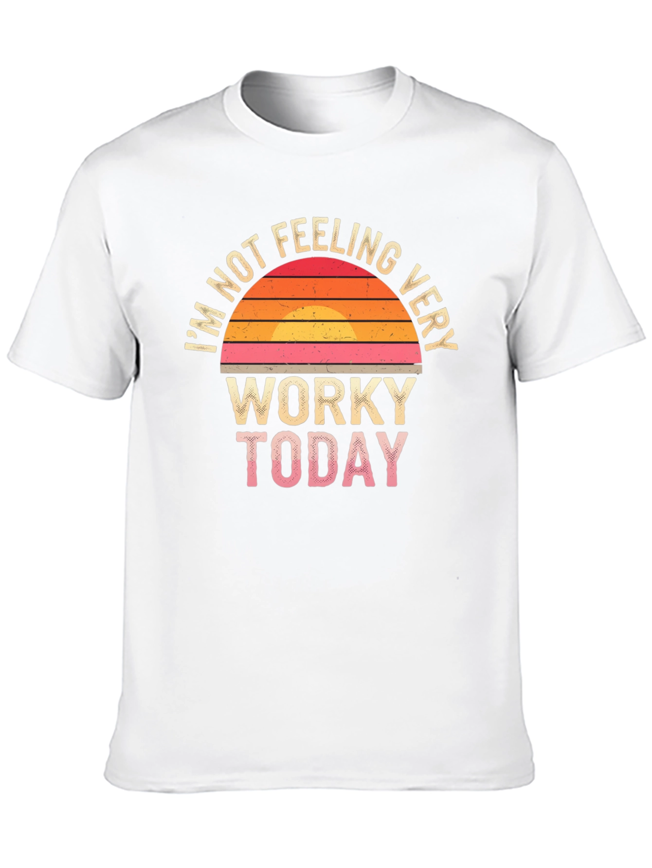 Black Funny "Not Feeling Worky Today" Graphic Tee view 10