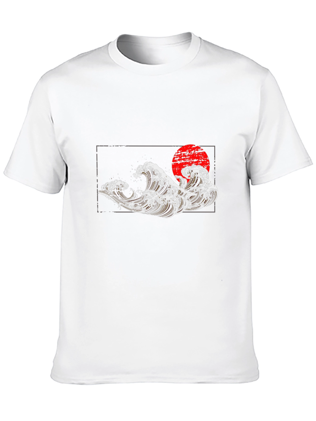 Black Japanese Wave Graphic Tee - Black view 10