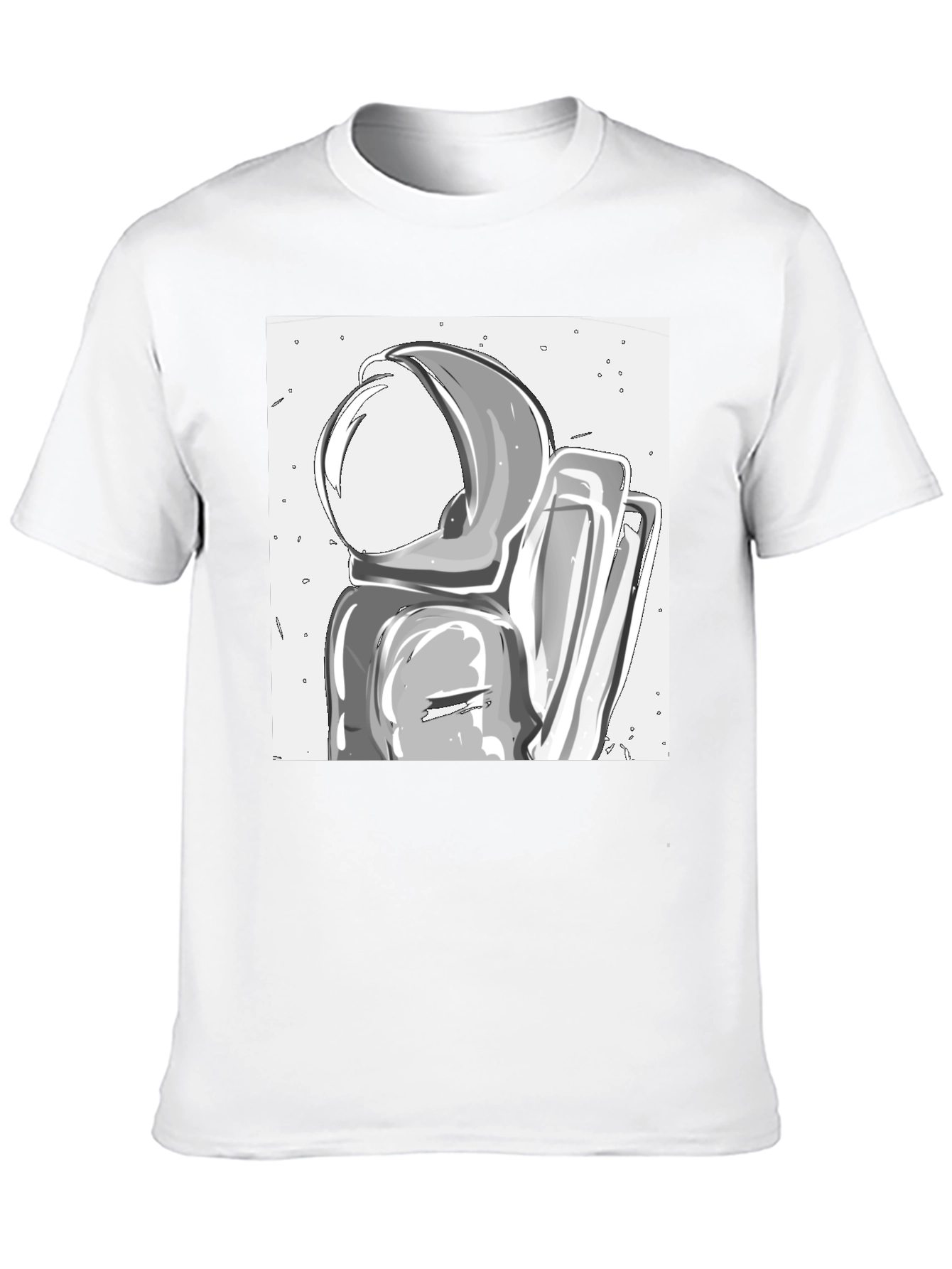 Black Astronaut Graphic Tee - Cool Space Design view 10
