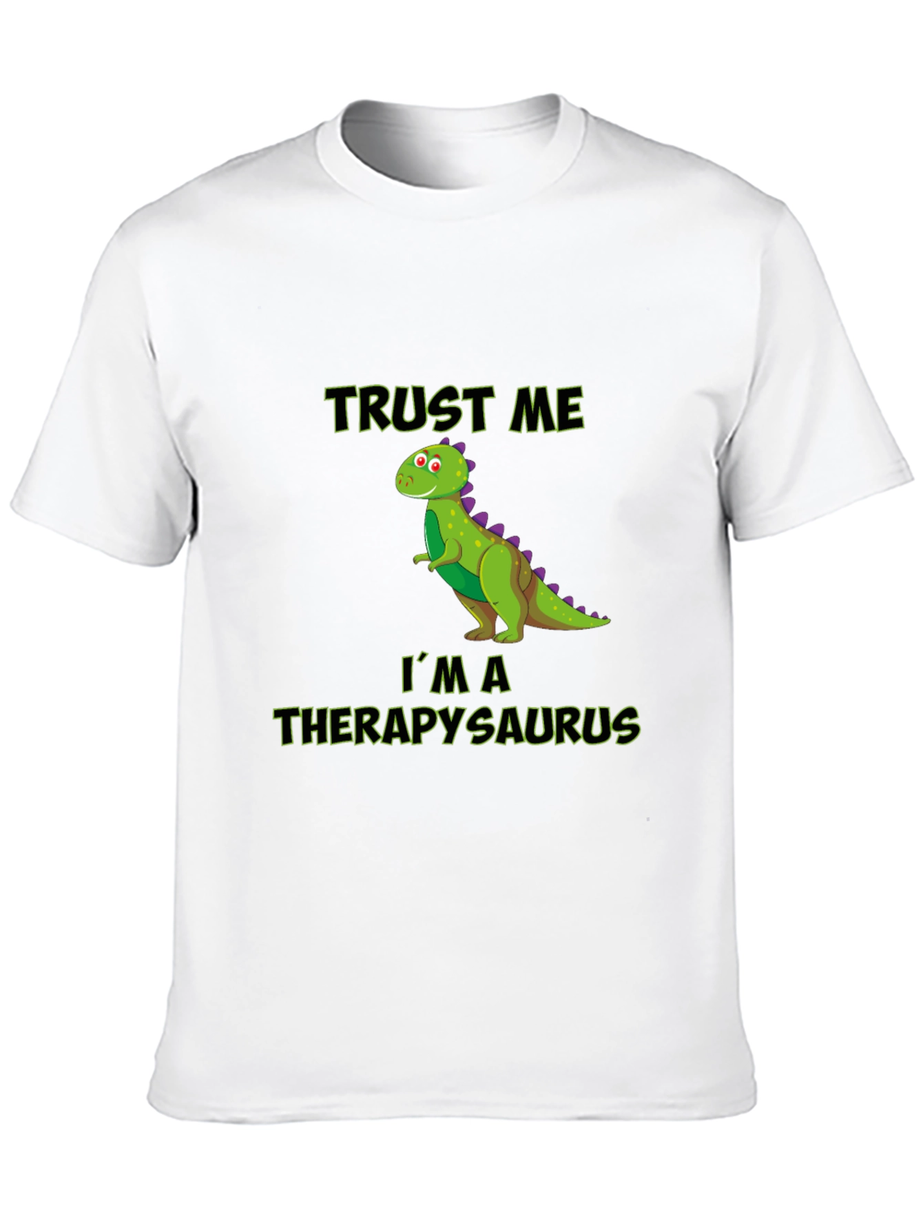 Black Therapysaurus T-Shirt - Funny Dinosaur Therapist Tee view 10