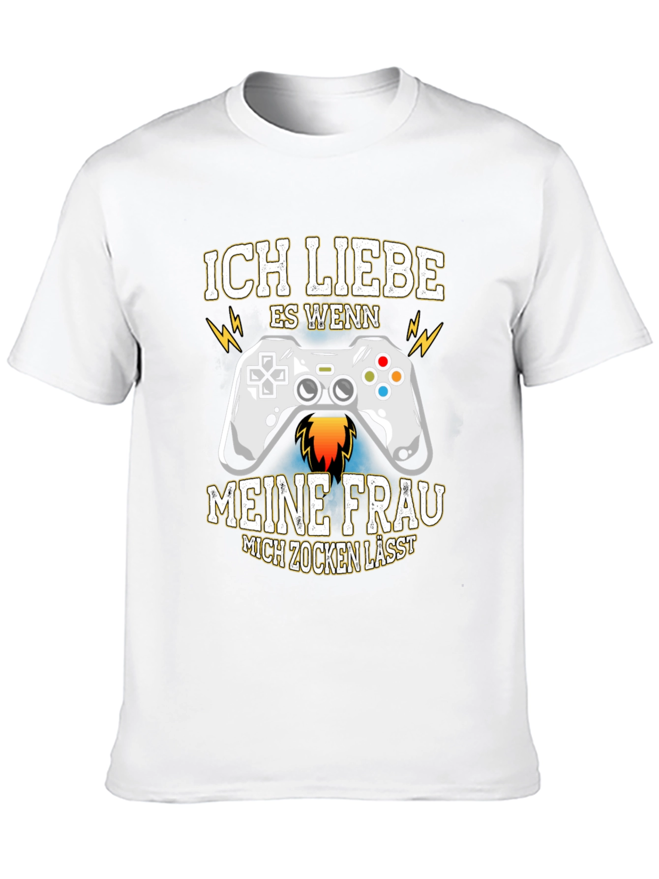 Black Ich Liebe Es Wenn Gaming T-Shirt view 10