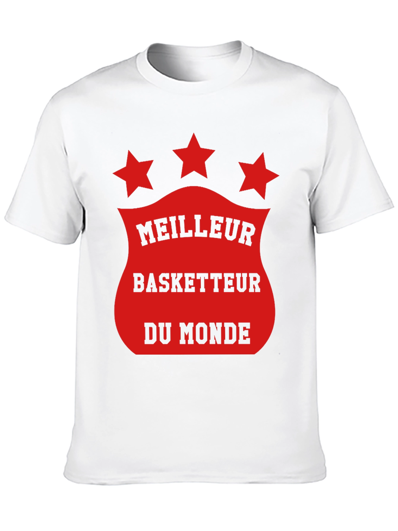 Black Meilleur Basketteur T-Shirt - World's Best Basketball Player Tee view 10