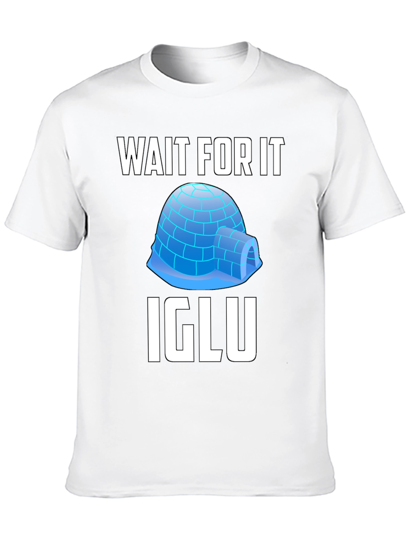 Black Wait For It Igloo T-Shirt view 10