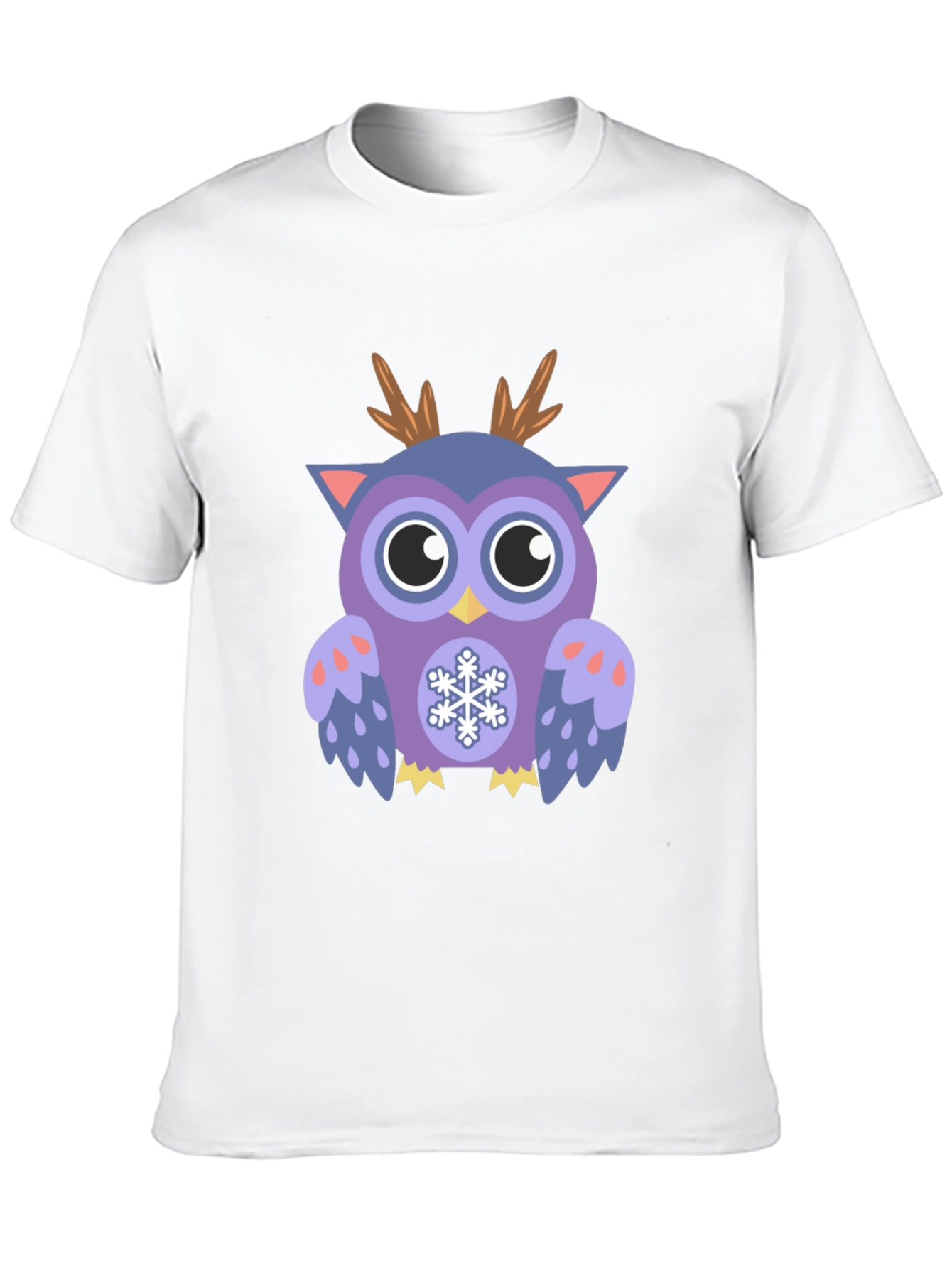 Festive Owl Graphic T-Shirt - Holiday Fun - 10