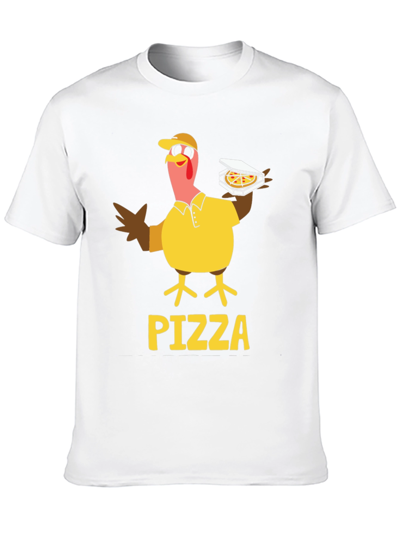 Black Pizza Turkey Graphic T-Shirt view 10